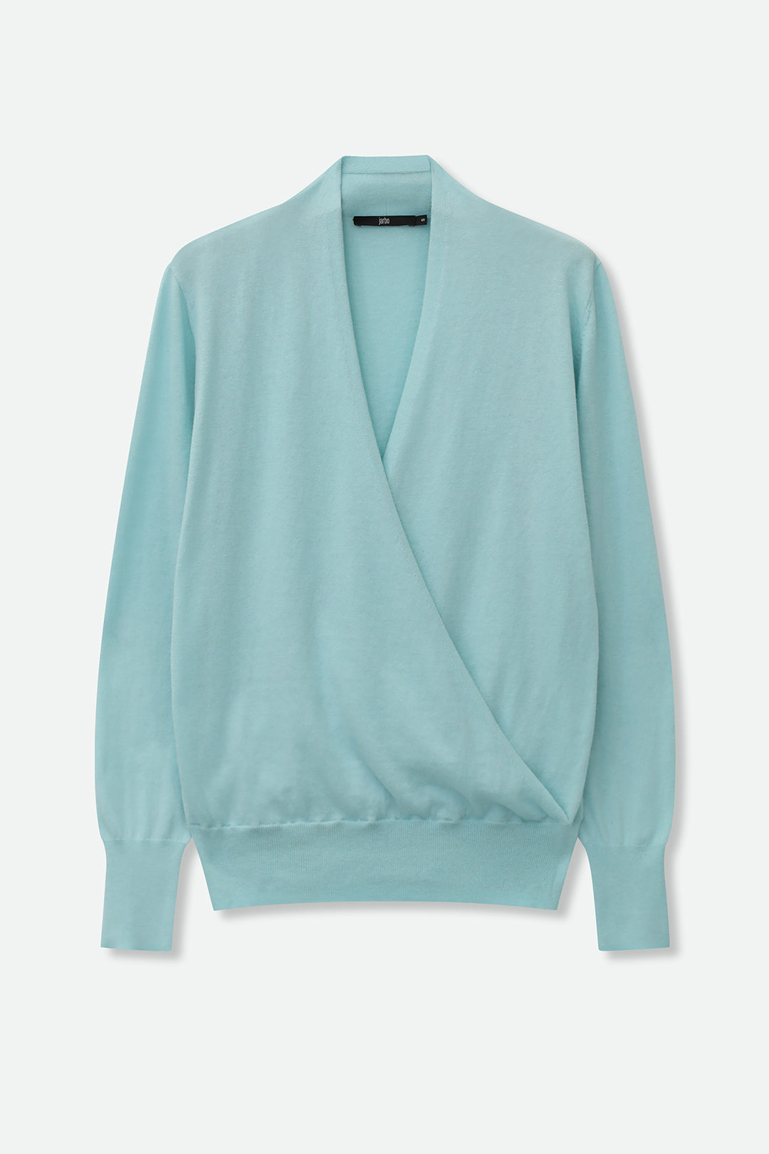 TORY ITALIAN COTTON SURPLICE WRAP TOP