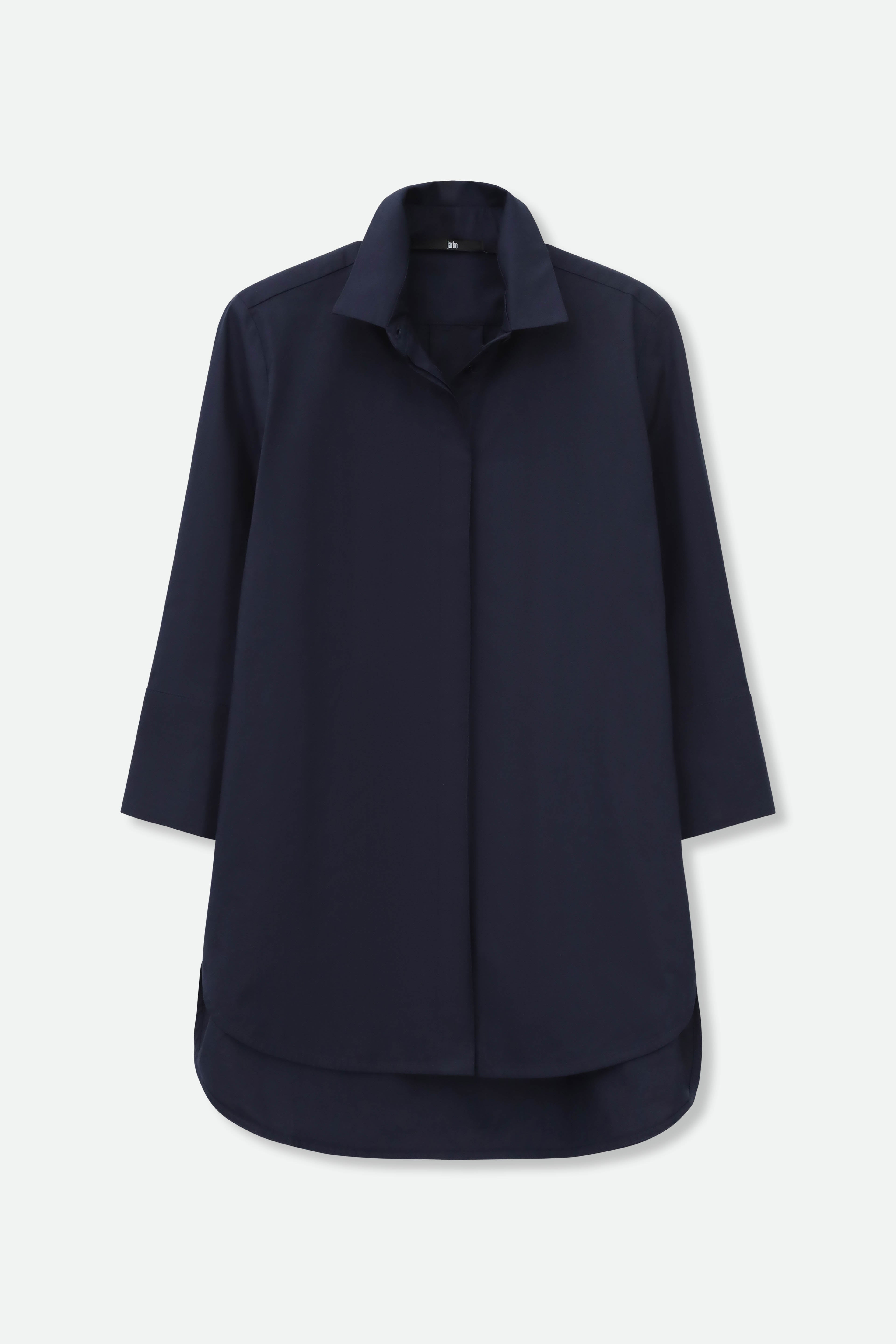 SADIE 3/4 SLEEVE SHIRT IN ITALIAN COTTON POPLIN STRETCH