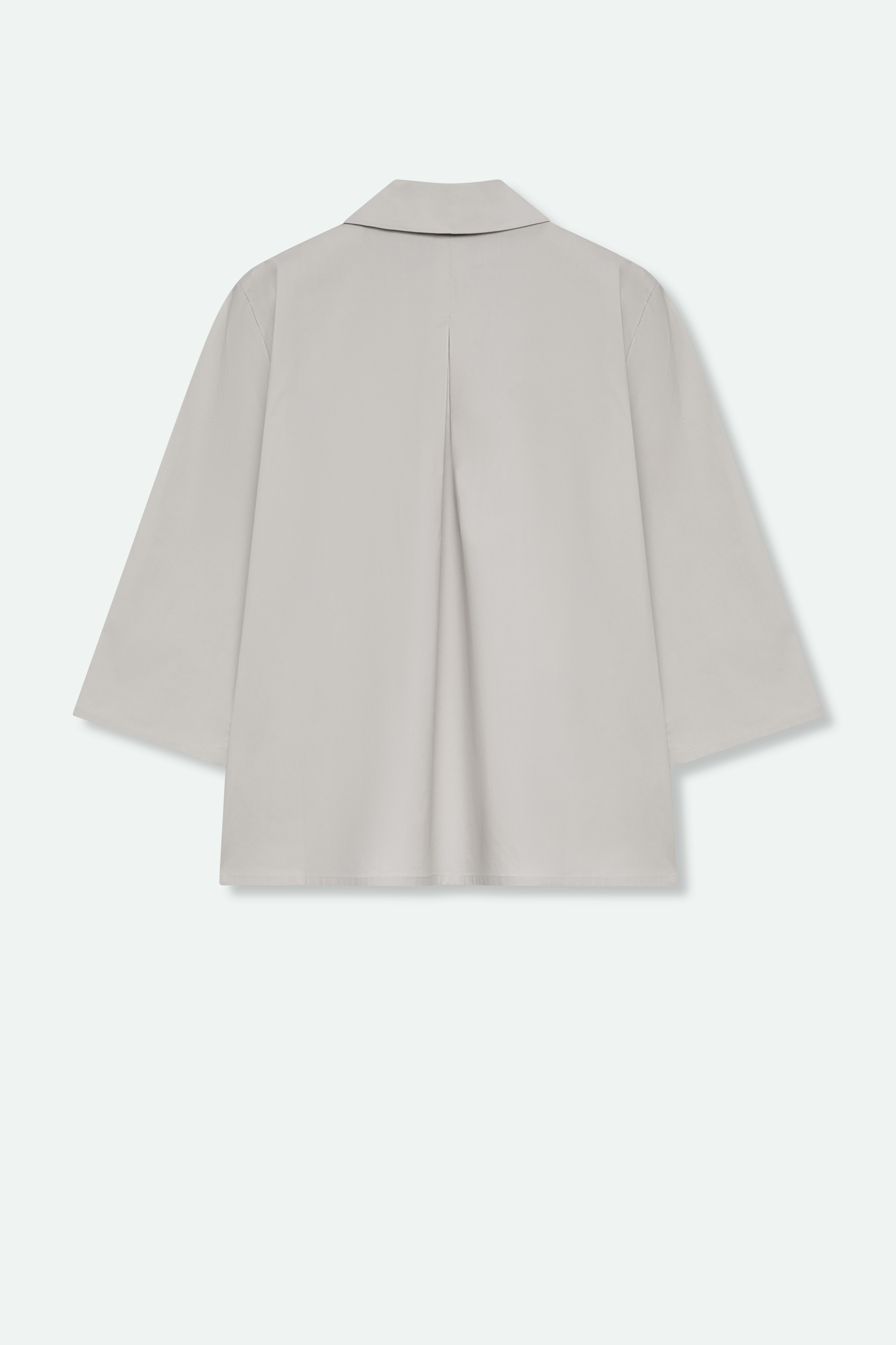 CESARE CAMP SHIRT IN ITALIAN FINE STRETCH COTTON