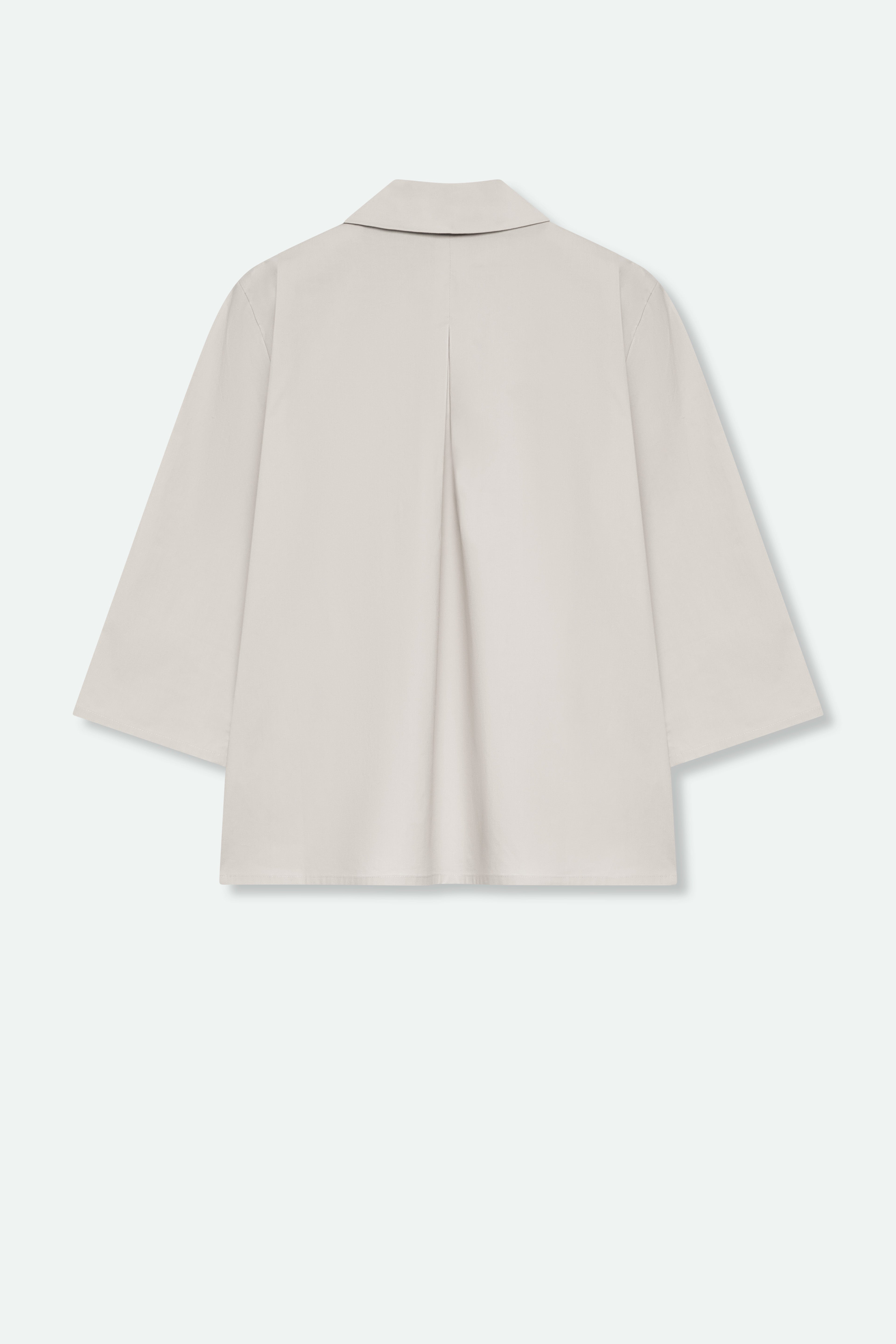 CESARE CAMP SHIRT IN ITALIAN FINE STRETCH COTTON