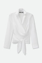 TORINO WRAP SHIRT IN ITALIAN FINE STRETCH COTTON
