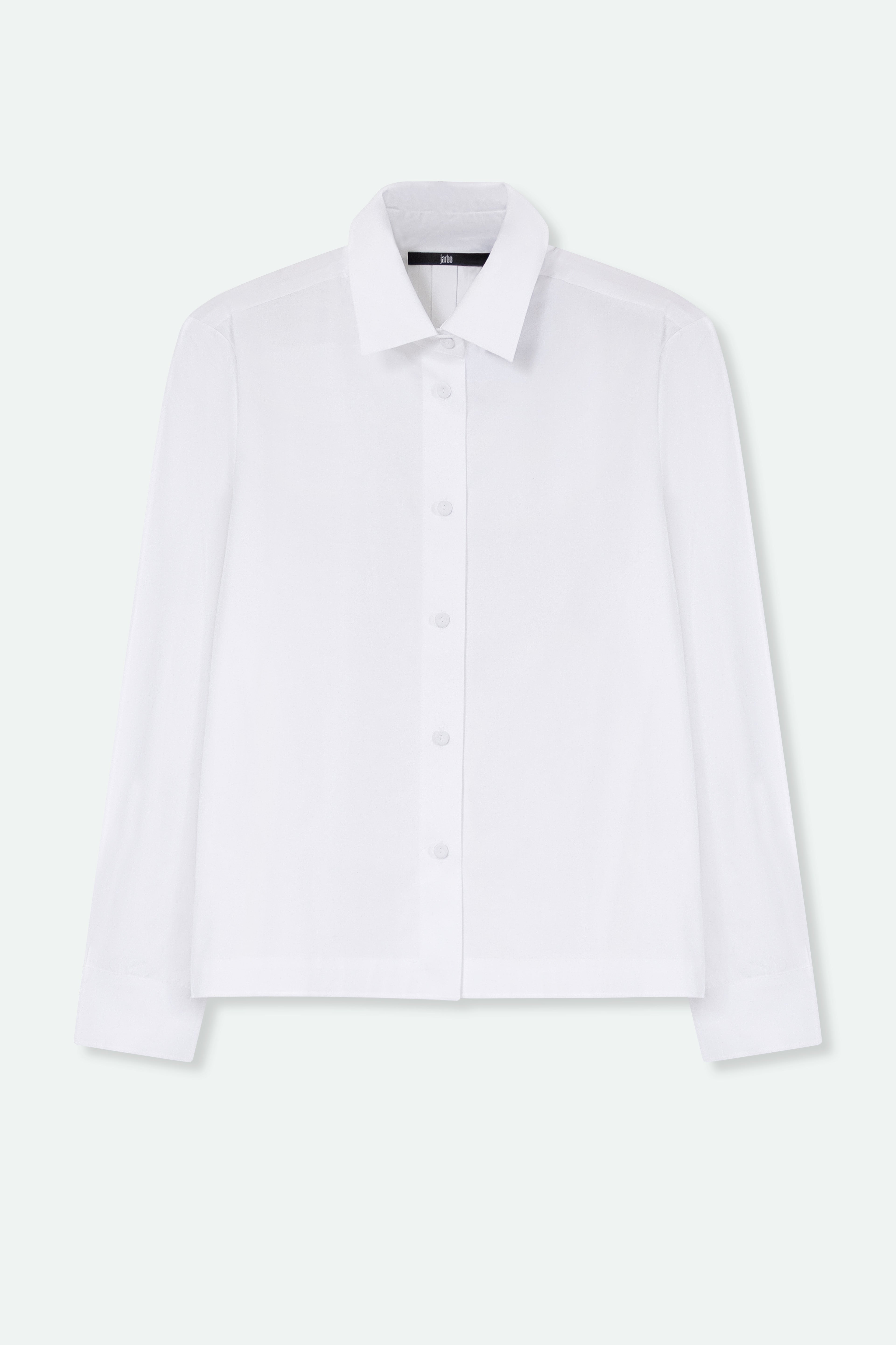 SIGNE BACK PLEATED SHIRT IN ITALIAN COTTON POPLIN STRETCH