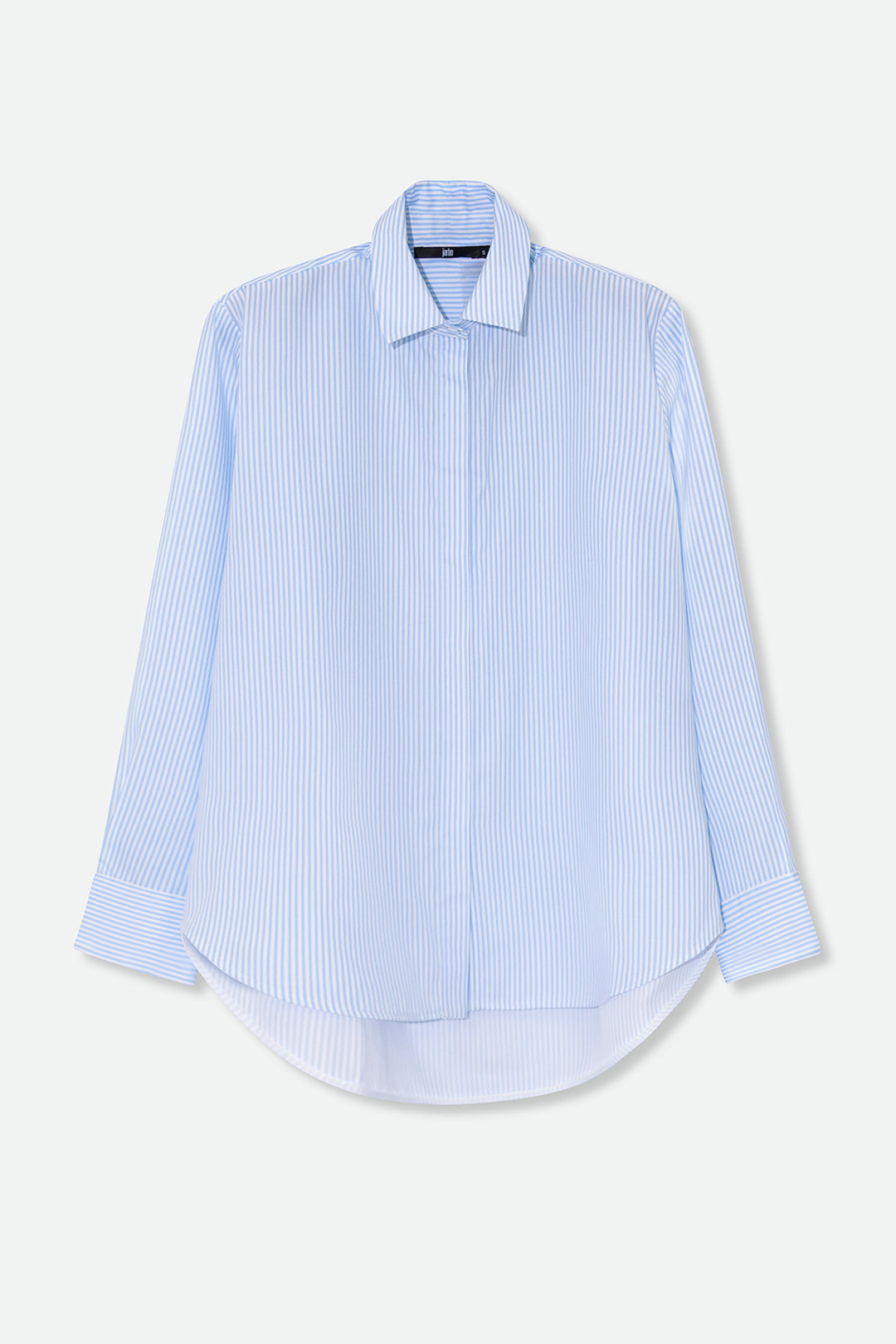 NEW YORKER SHIRT IN 100% COTTON LIGHT BLUE STRIPE