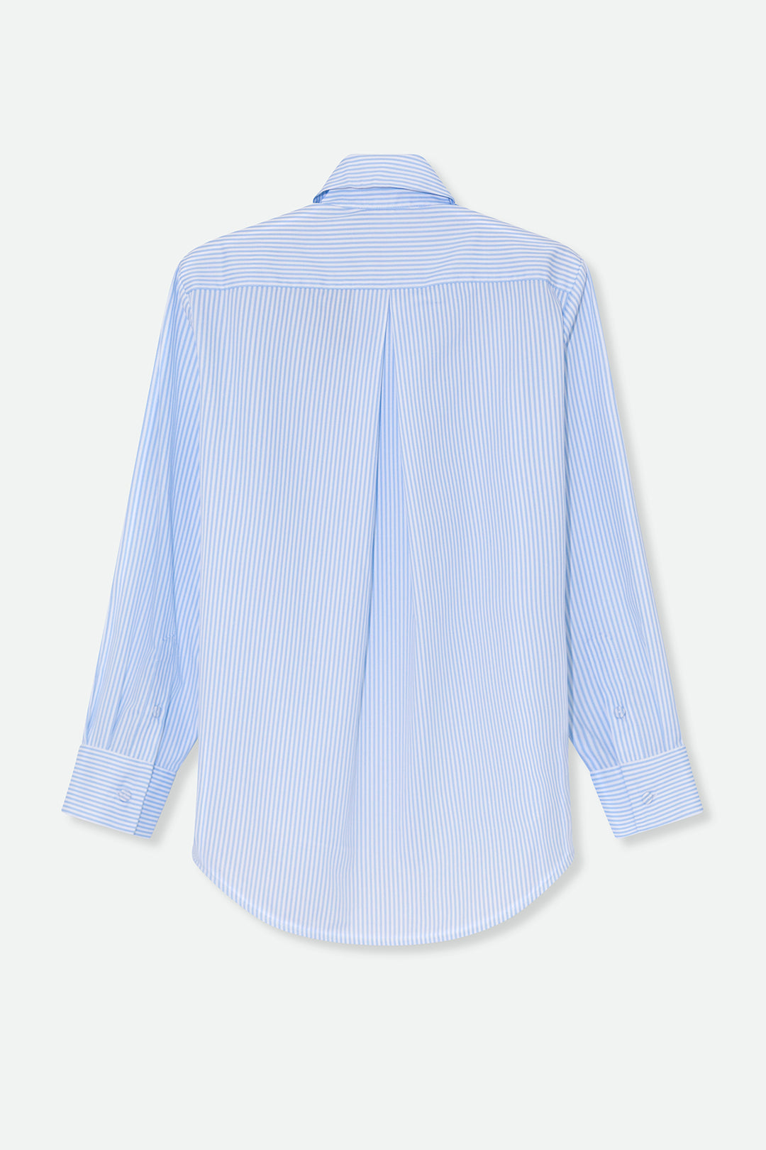 NEW YORKER SHIRT IN 100% COTTON LIGHT BLUE STRIPE