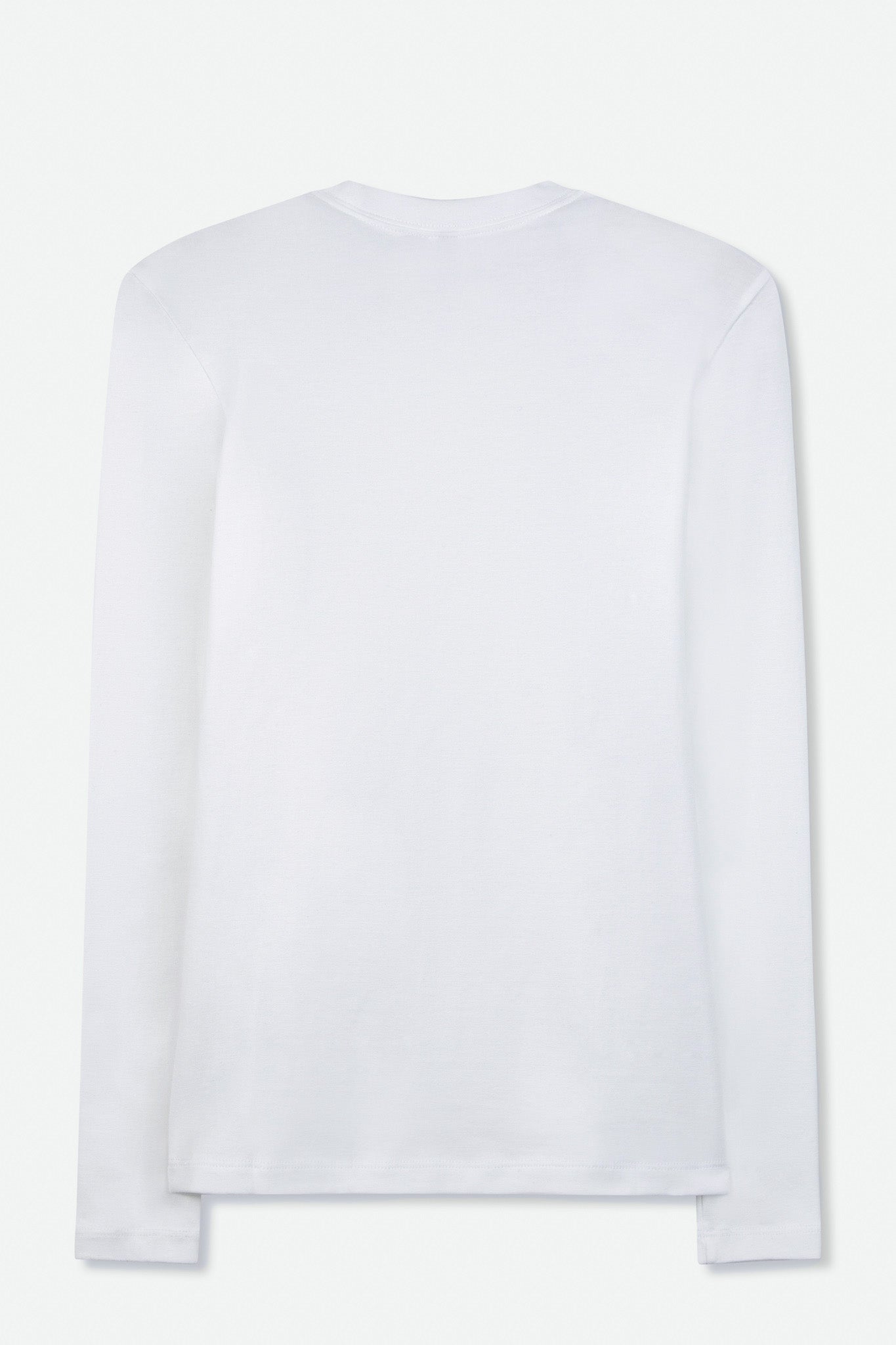 LONG SLEEVE CREW IN PIMA COTTON STRETCH SOFT GREY