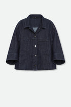 VENETO DENIM JACKET IN ORGANIC ITALIAN COTTON STRETCH