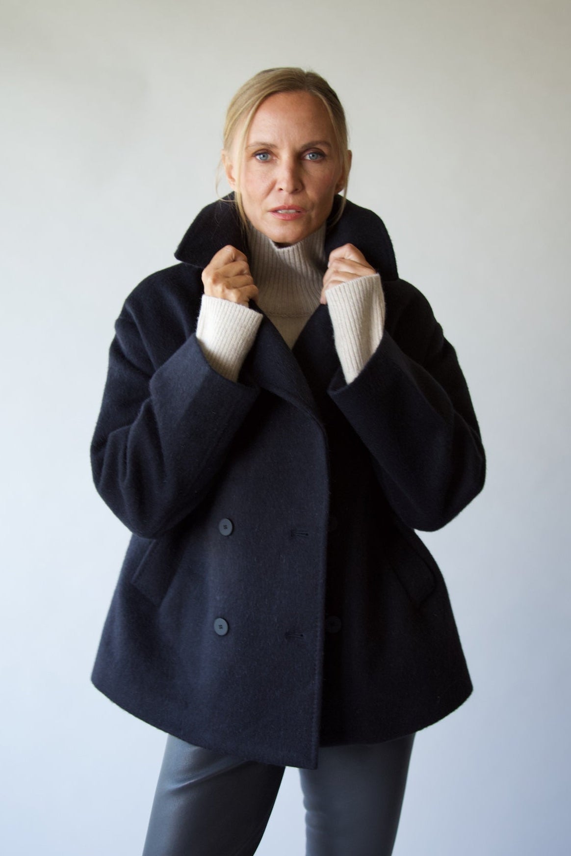 BARDOT PEACOAT IN ITALIAN WOOL