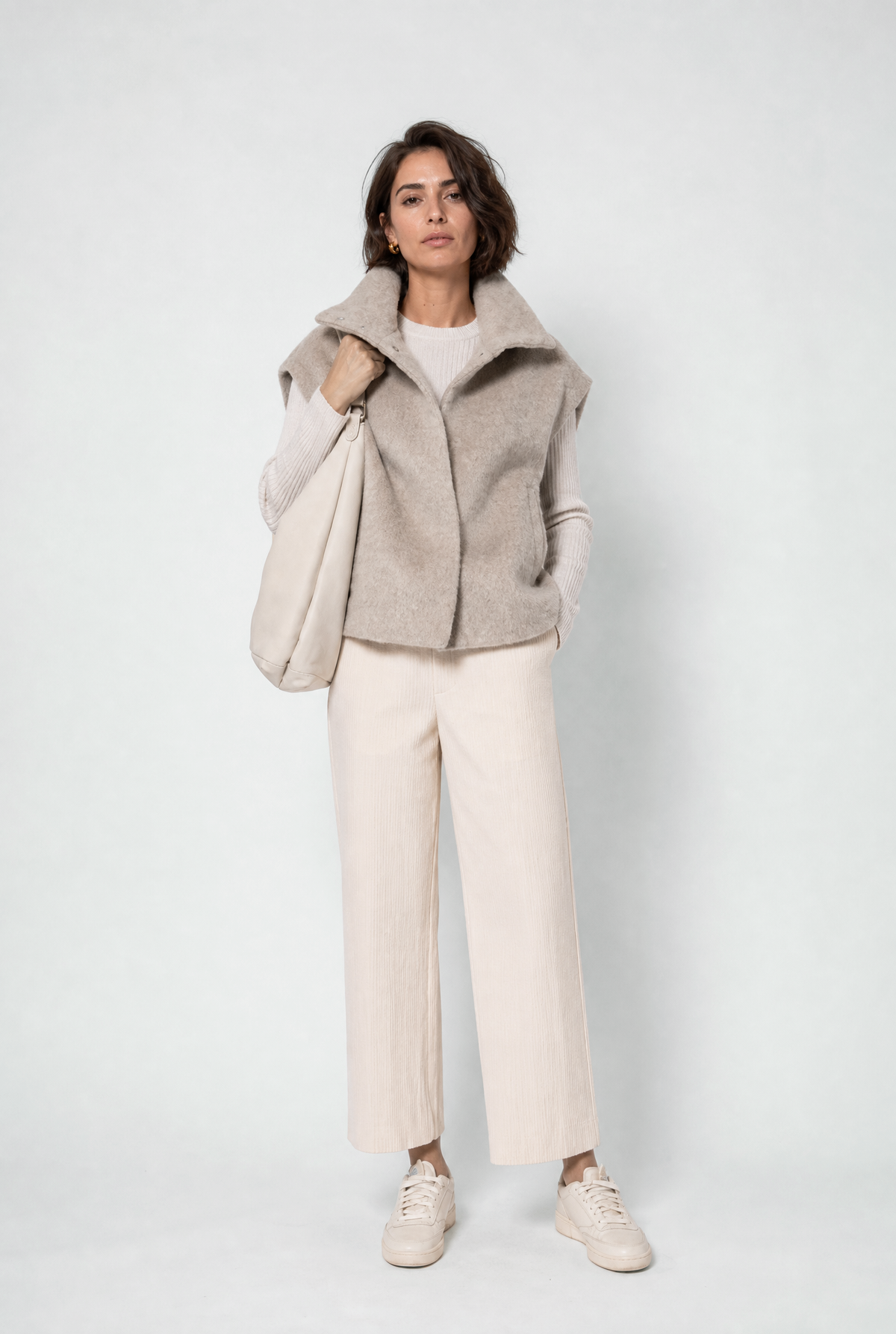 GINEVERA VEST IN ITALIAN WOOL