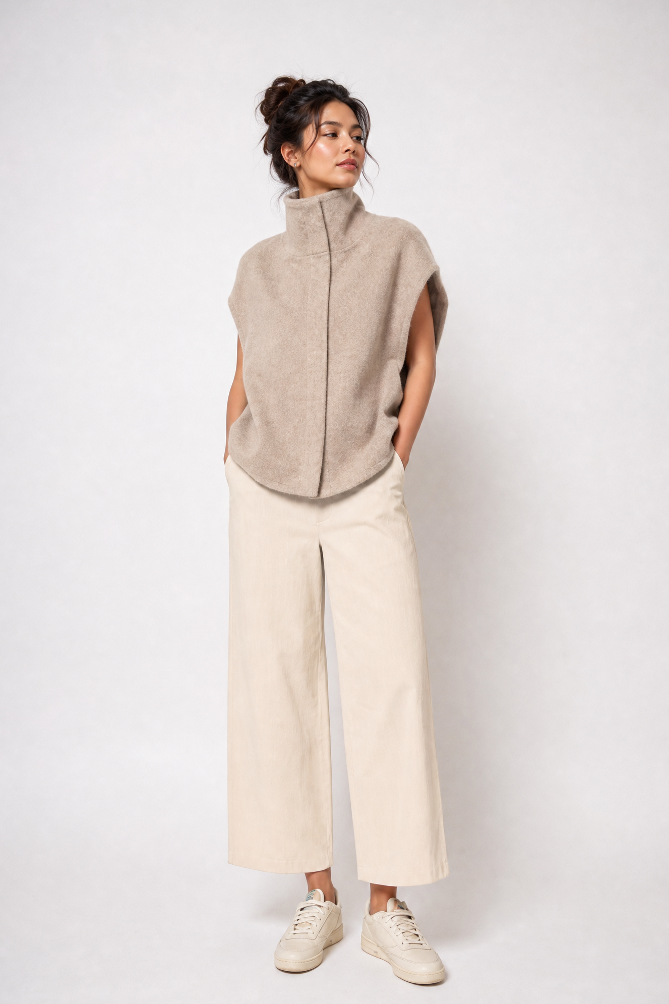 GINEVERA VEST IN ITALIAN WOOL