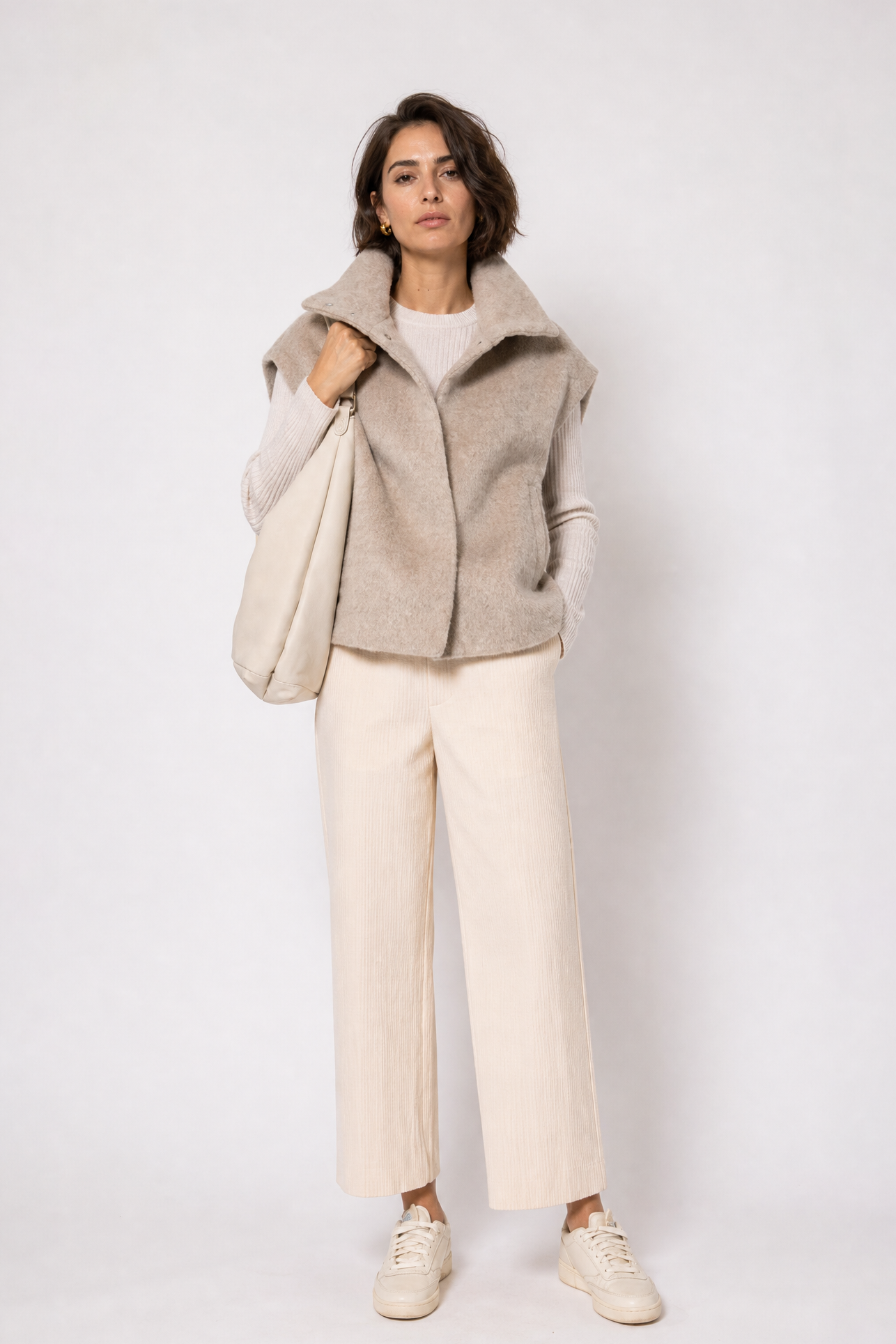 GINEVERA VEST IN ITALIAN WOOL