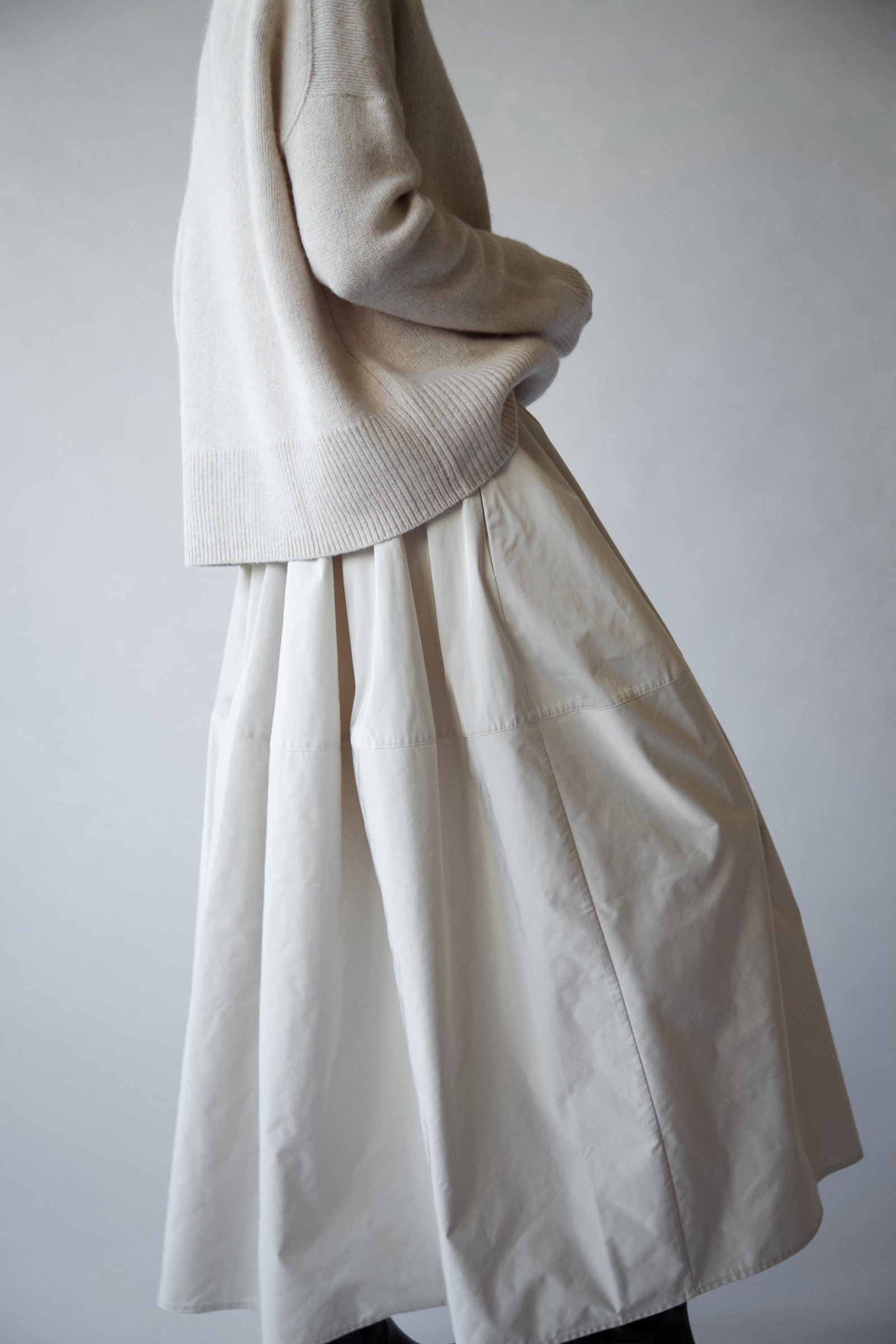LOIRE SKIRT IN TECHNO SILK TAFFETTA