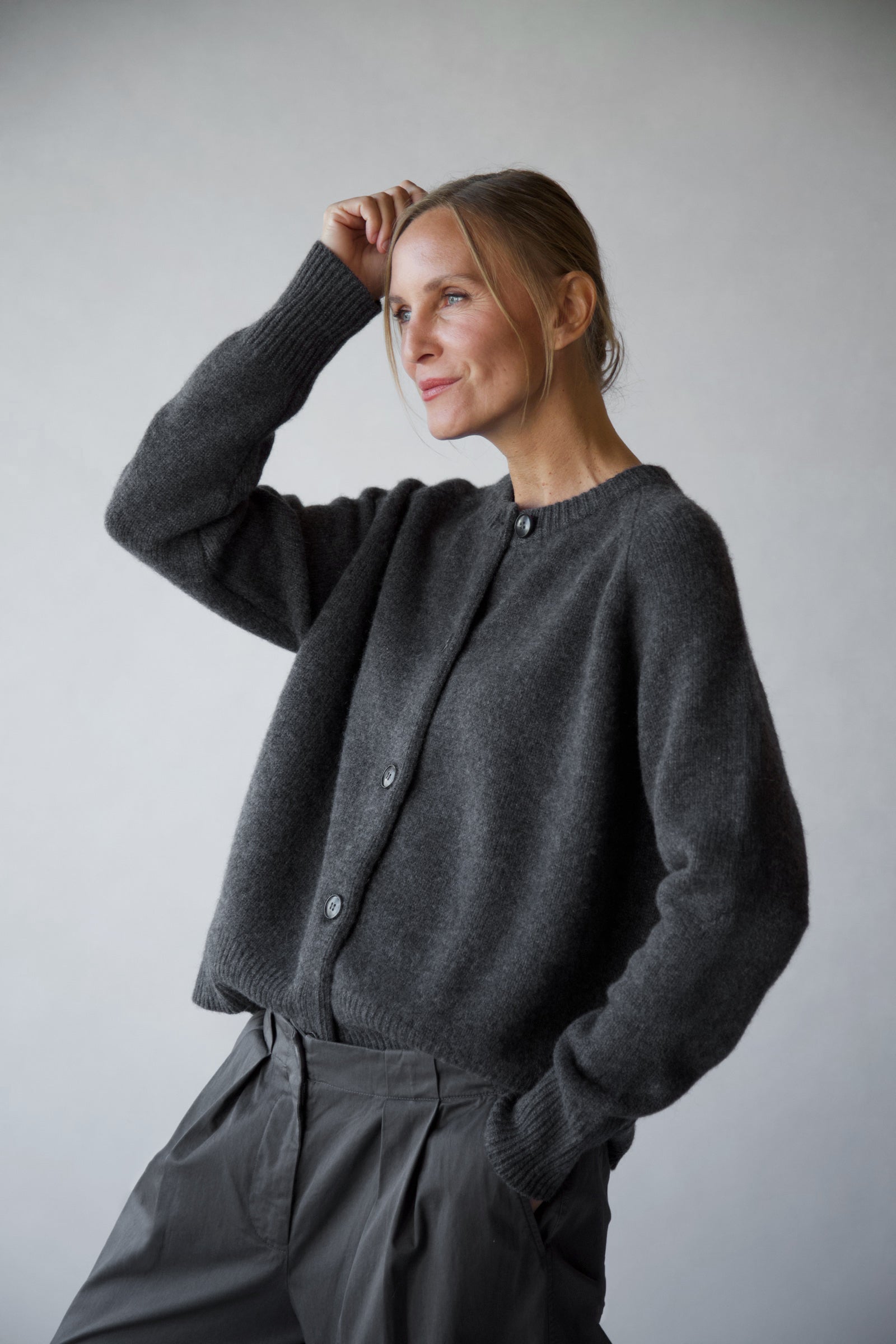 CAMILO BUTTON CARDIGAN IN CASHMERE YAK & MERINO
