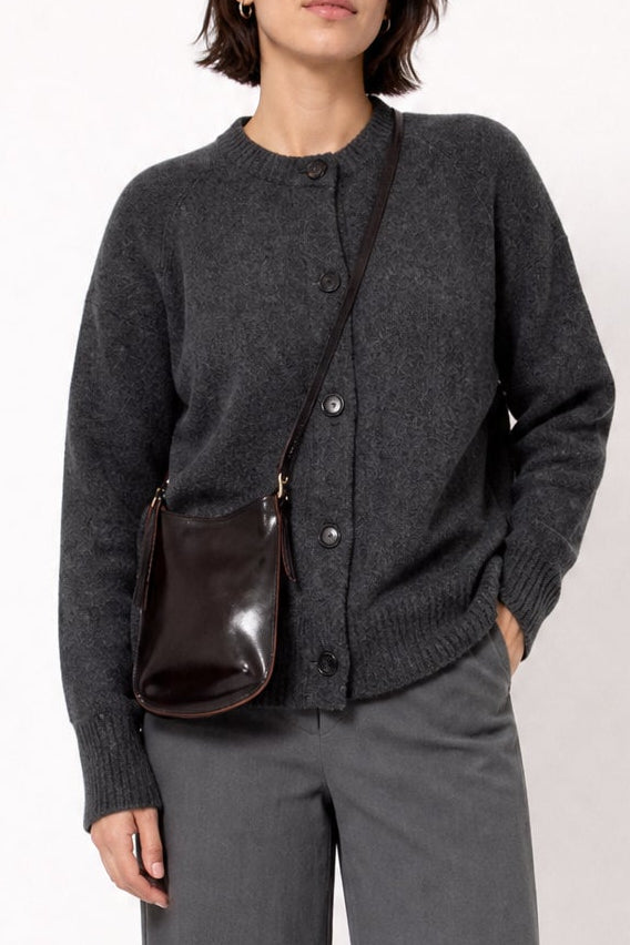 BELLAR BAG IN CORDOVAN LEATHER BLACK