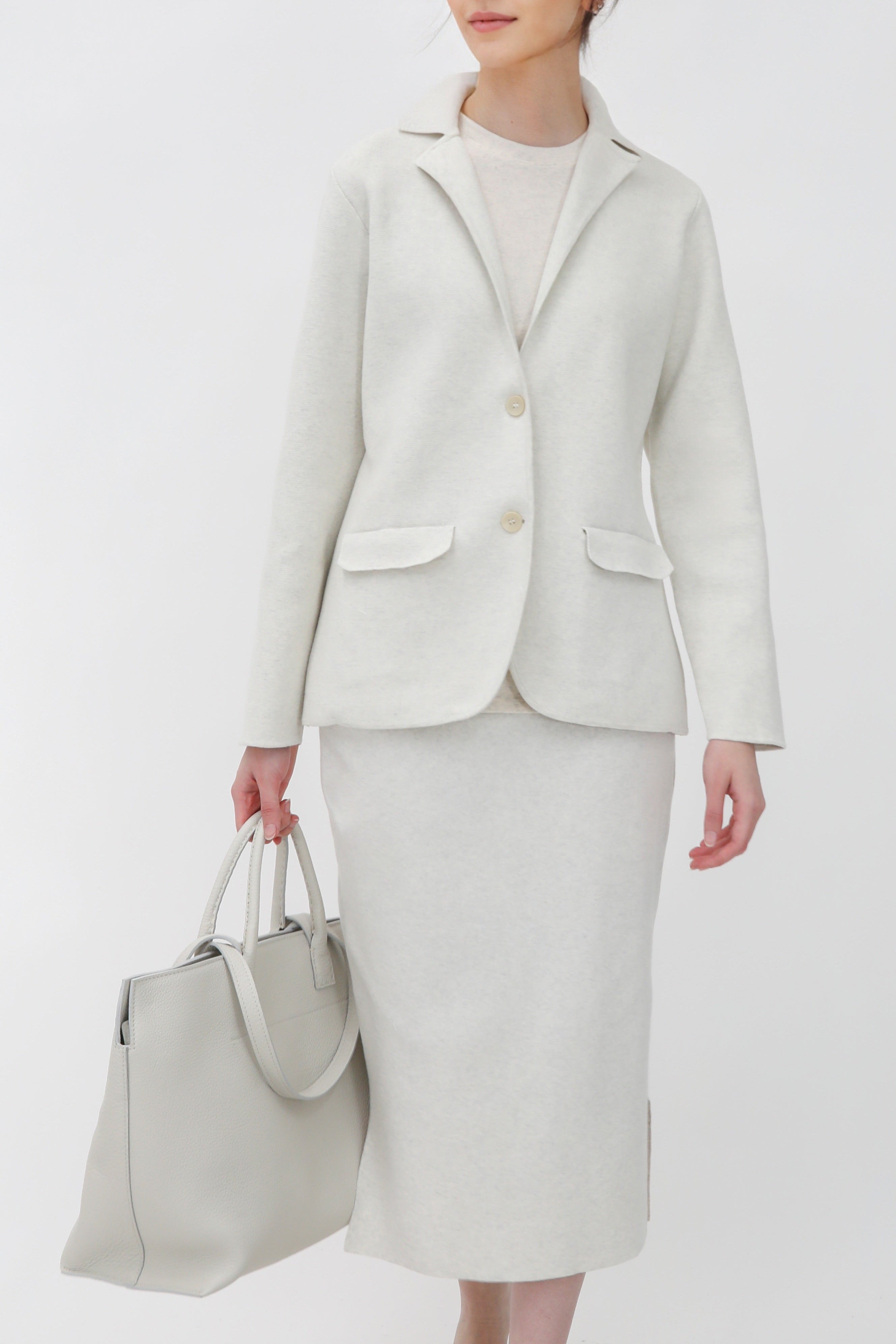 LENNOX PIMA COTTON KNIT BLAZER