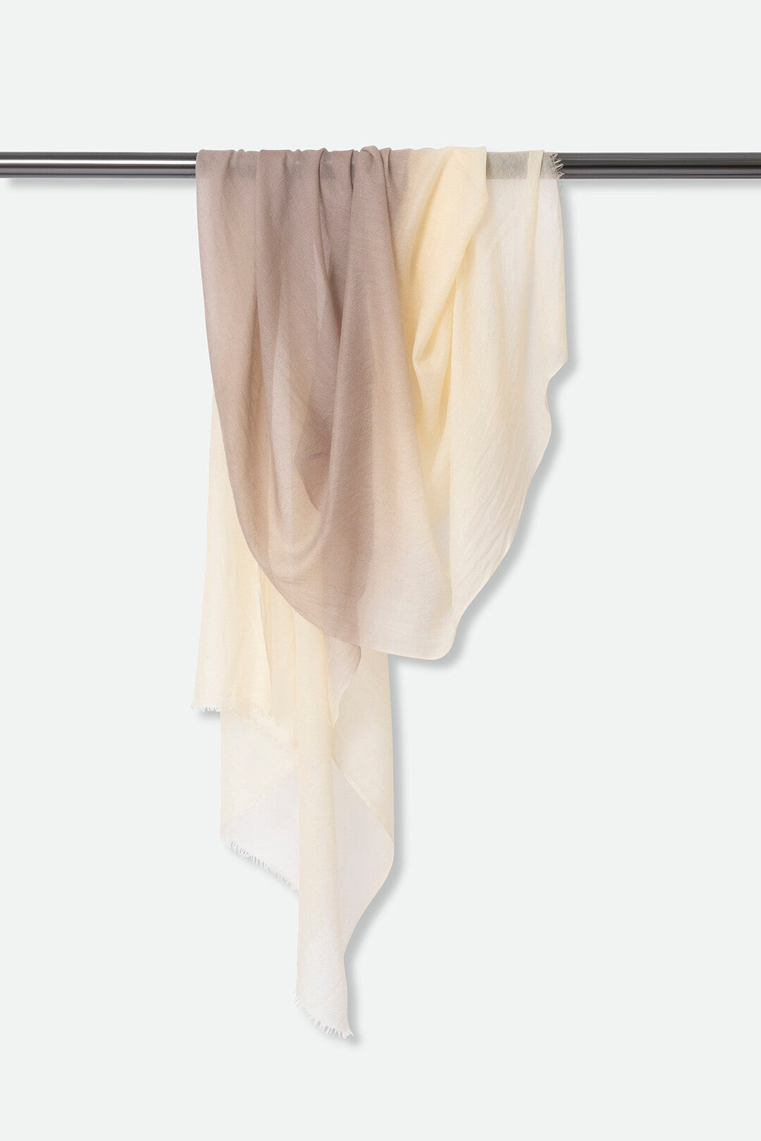 COCOA WHEATY LIGHTWEIGHT SCARF IN HAND DYED CASHMERE