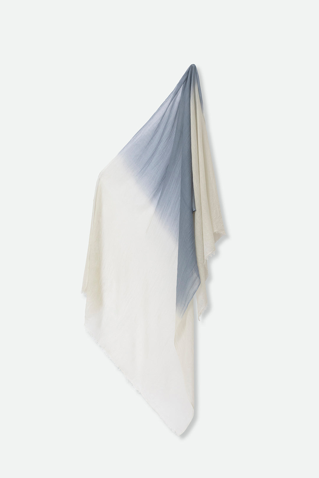 SLATE OYSTER SHELL LIGHTWEIGHT SCARF IN HAND DYED CASHMERE