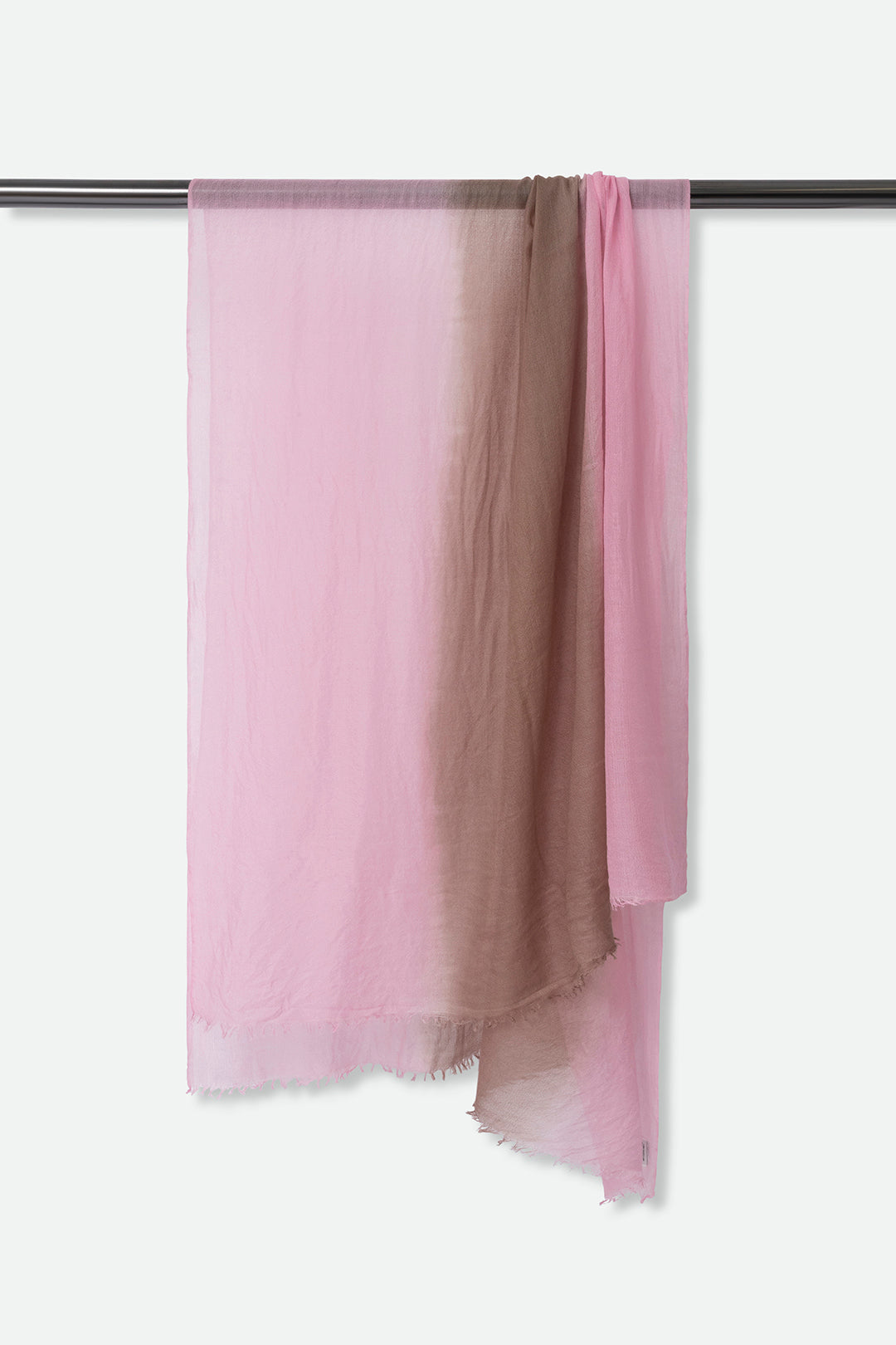COCOA PINK LIGHTWEIGHT SCARF IN HAND DYED CASHMERE