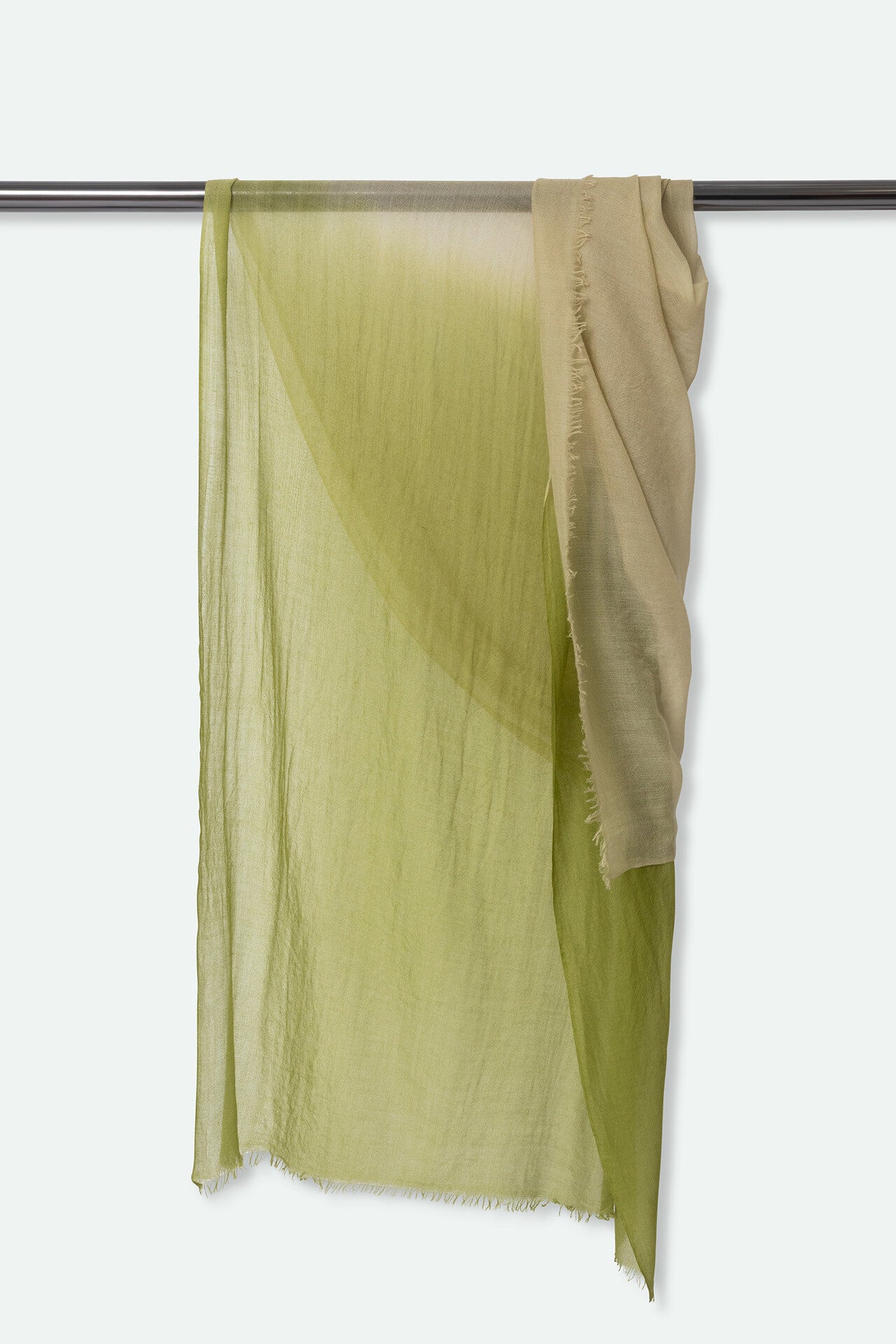 VERDE ARMY LIGHTWEIGHT SCARF IN HAND DYED CASHMERE