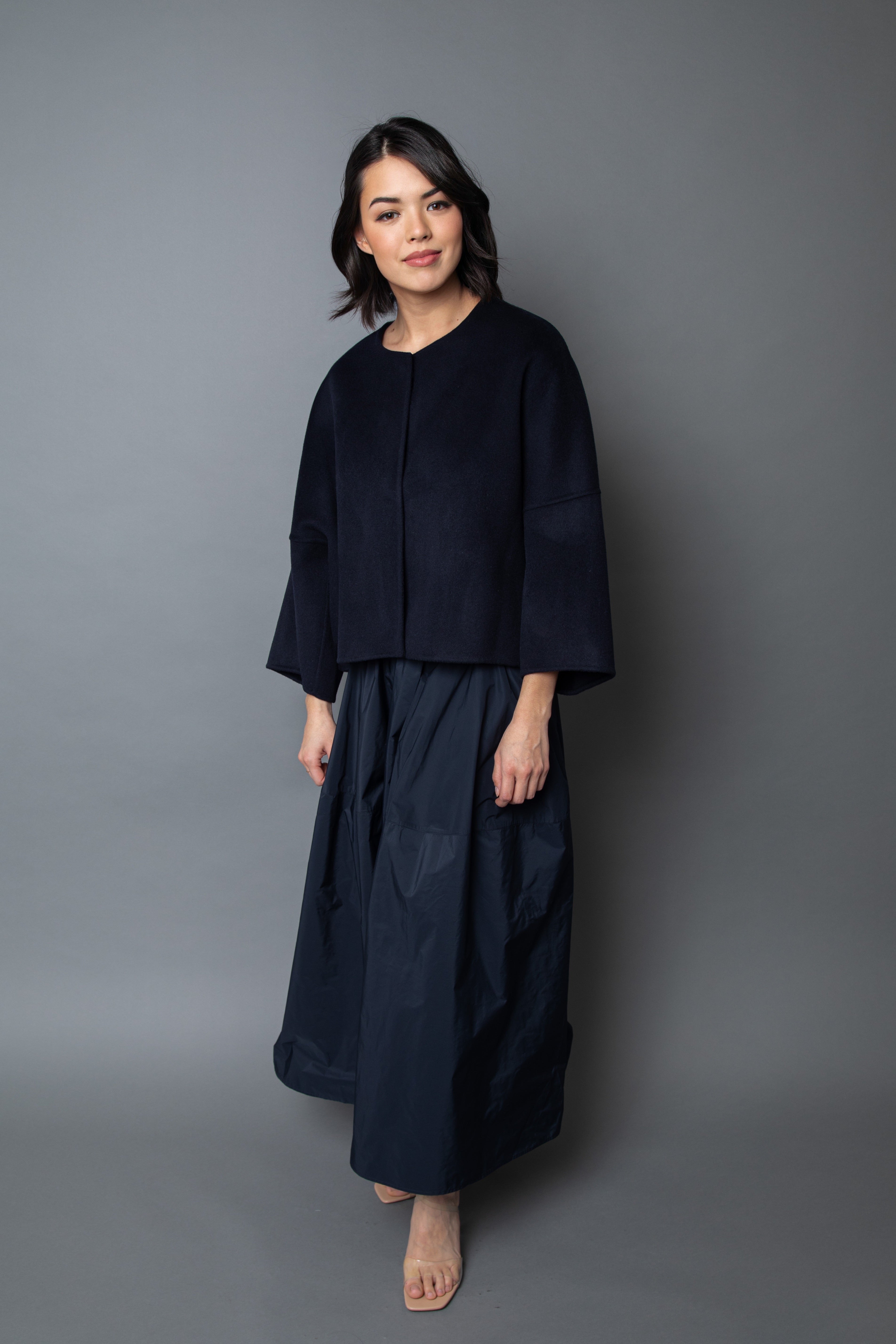 ADELAIDE SNAP JACKET IN DOUBLE FACE CASHMERE WOOL