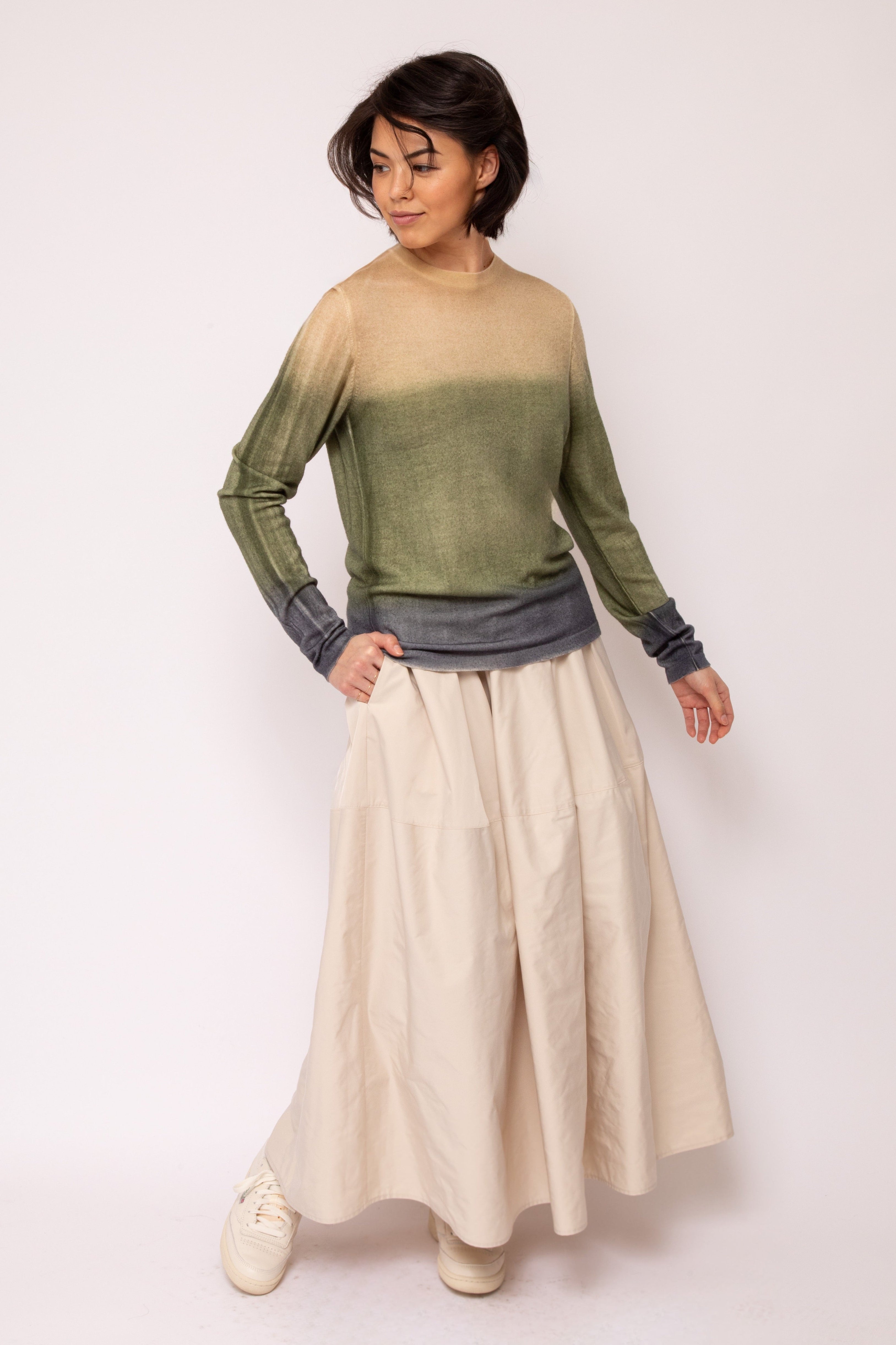 LOIRE SKIRT IN TECHNO SILK MEDIUM TAFFETTA
