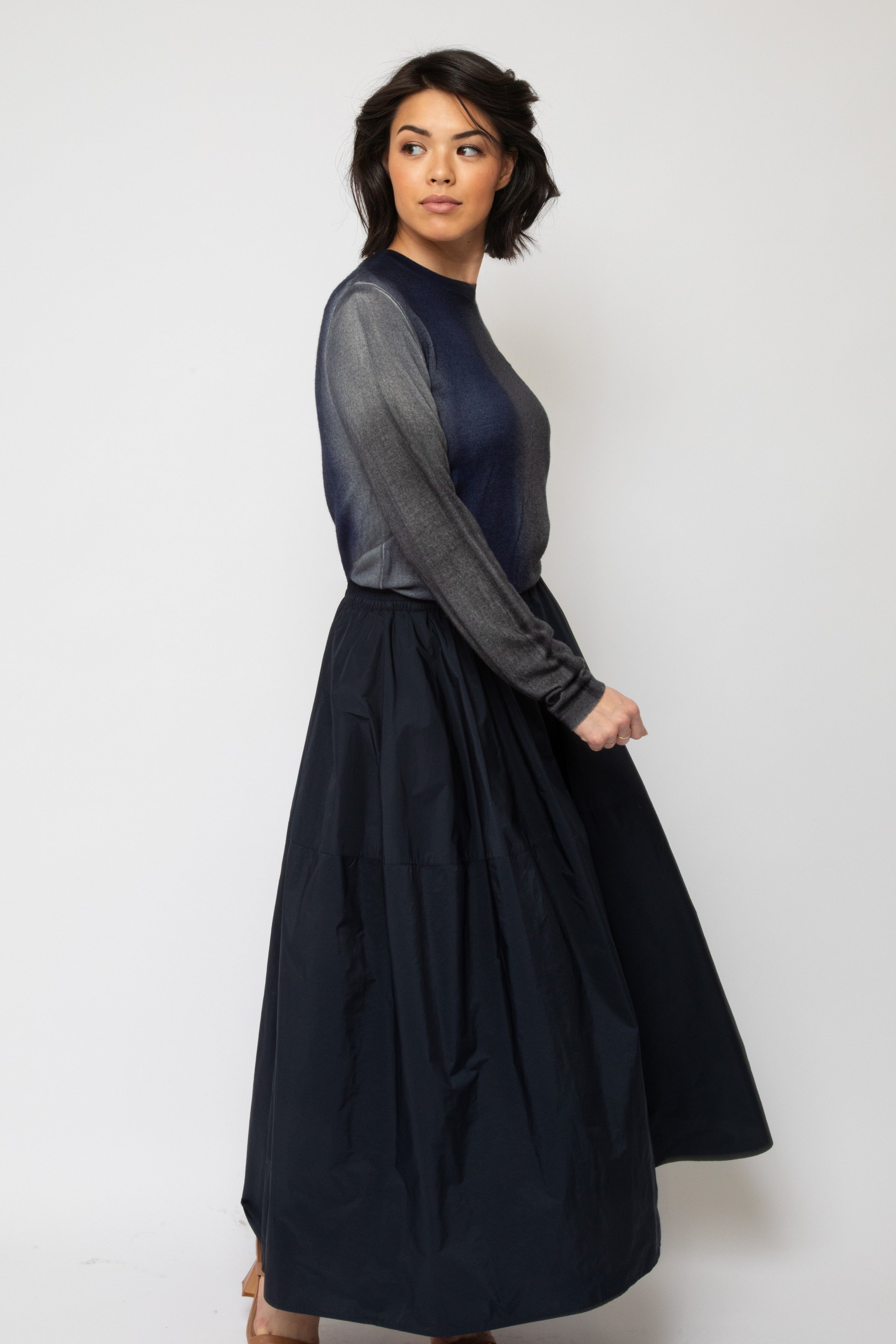 LOIRE SKIRT IN TECHNO SILK LIGHT TAFFETTA