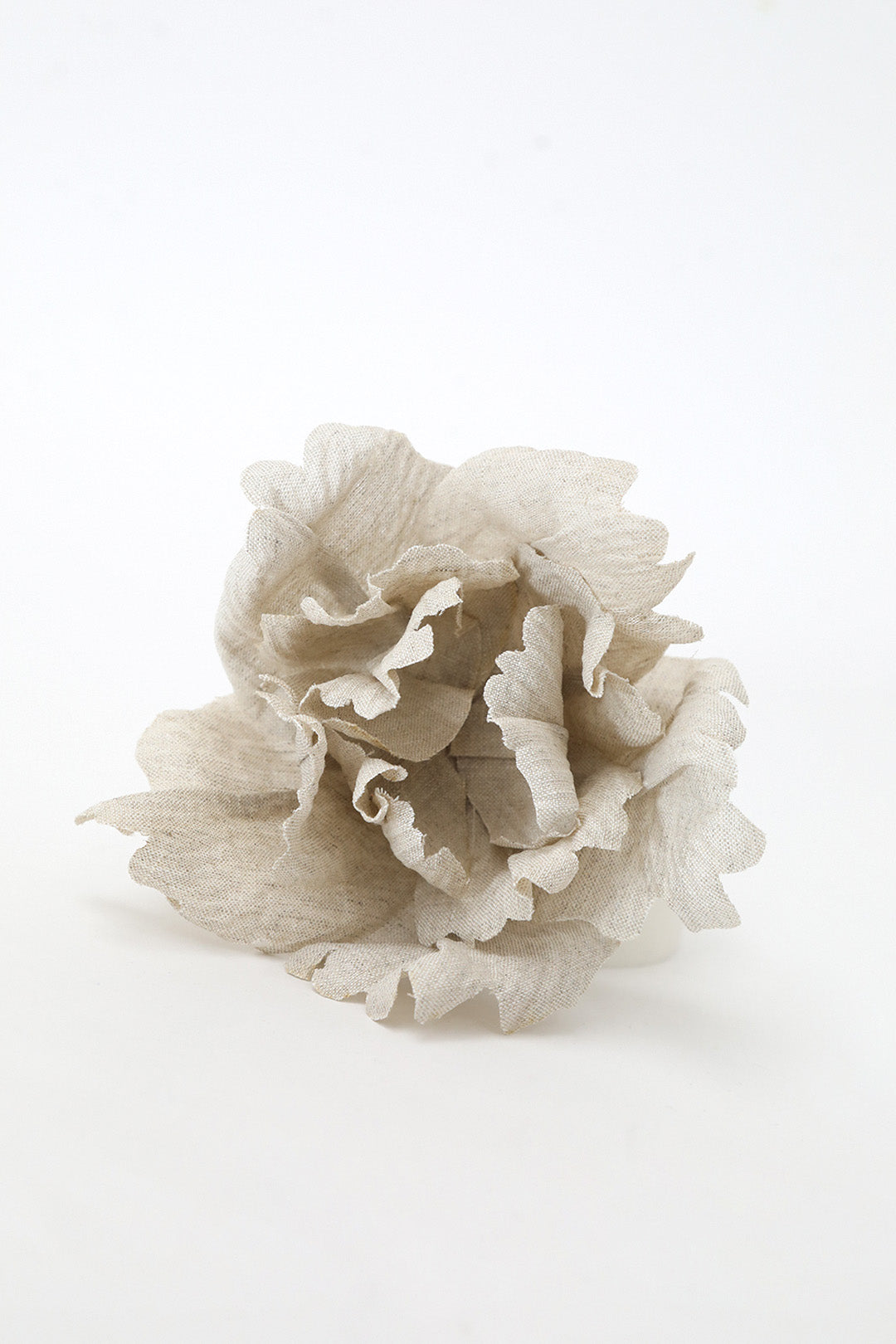 Lotus Flower Pin and Clip in Handcrafted Italian Linen