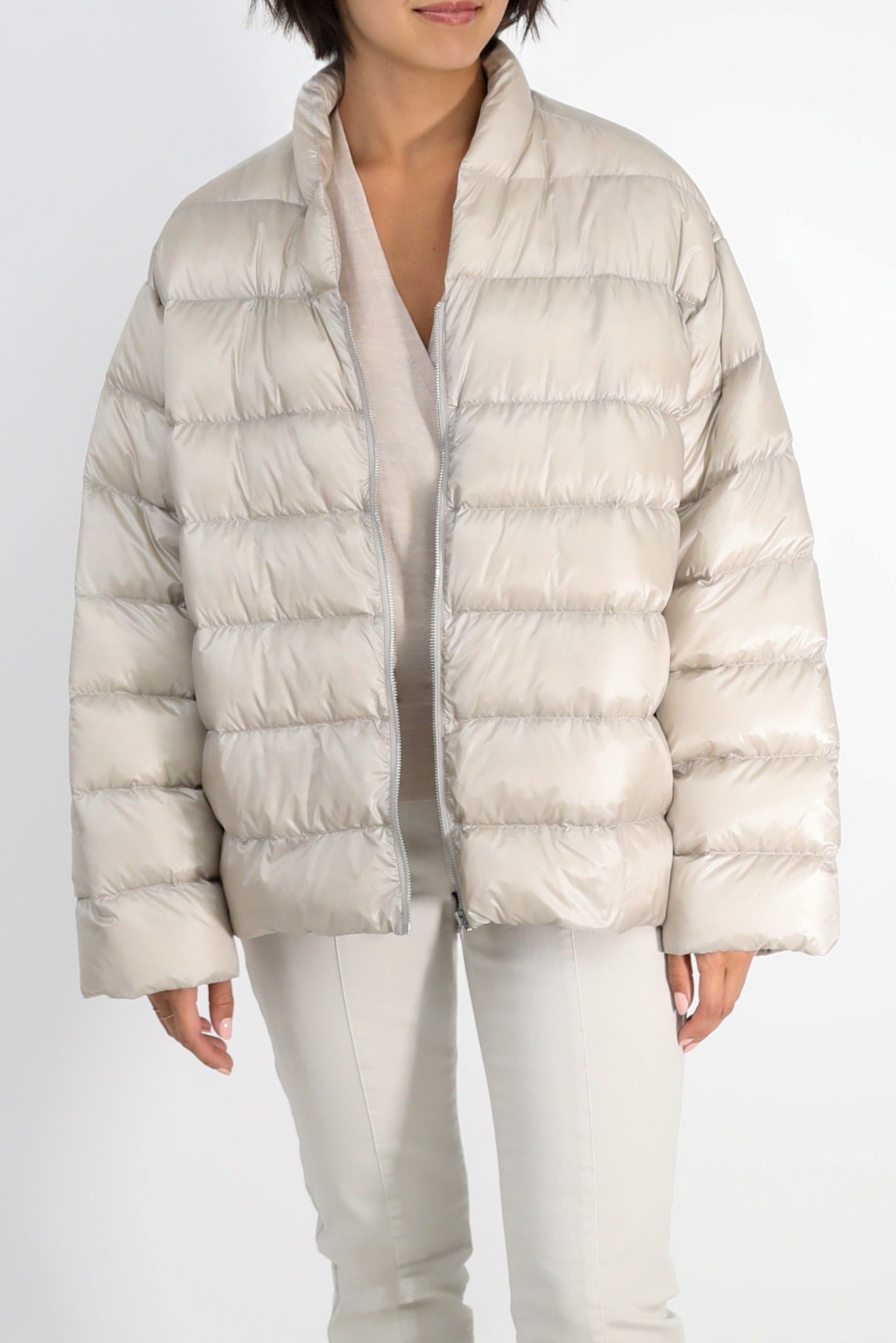 HEIDI LONG SLEEVE ZIP IN ULTRALIGHT GOOSE DOWN