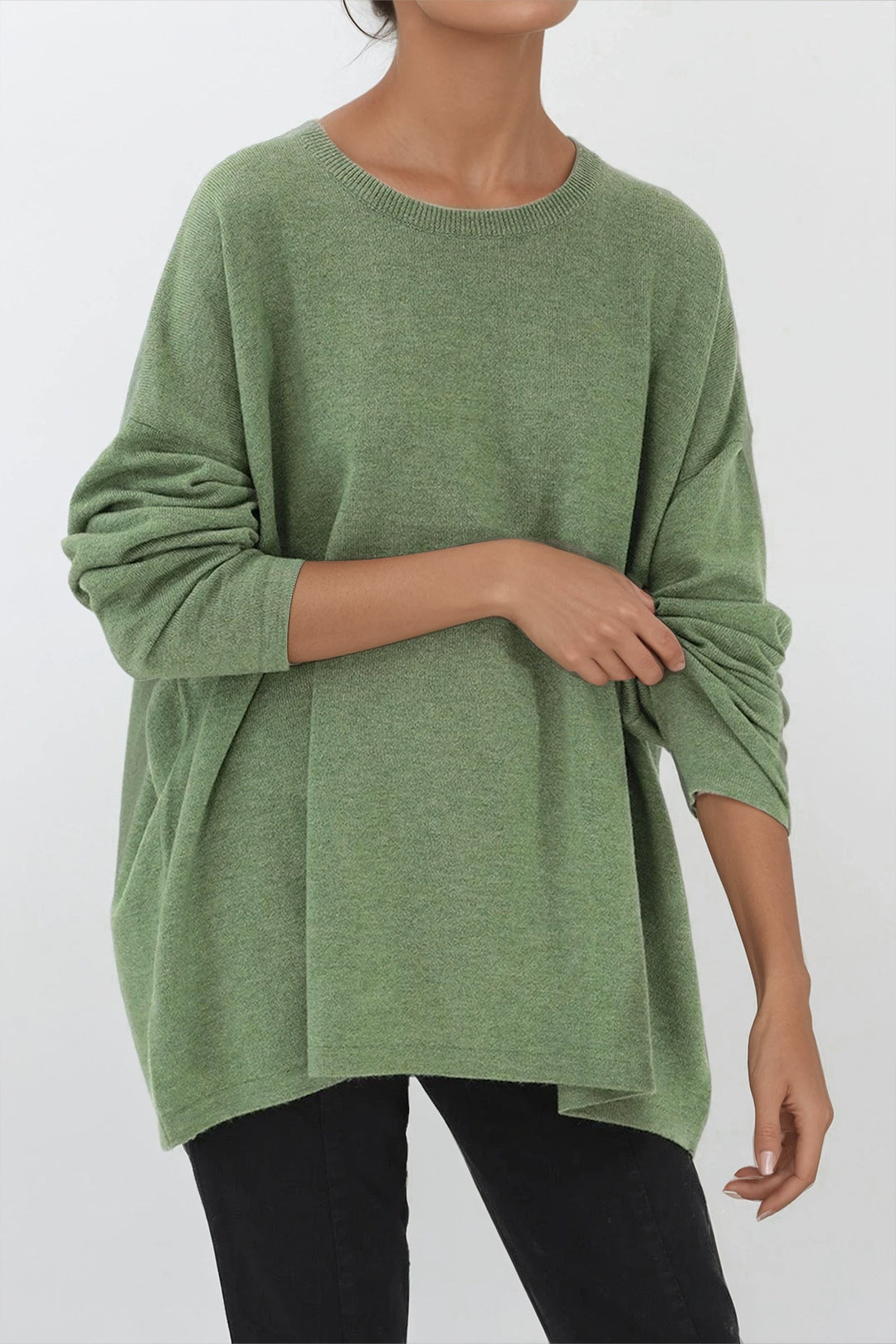 MARLOW OVERSIZED BOXY CREW IN CASHMERE BLEND