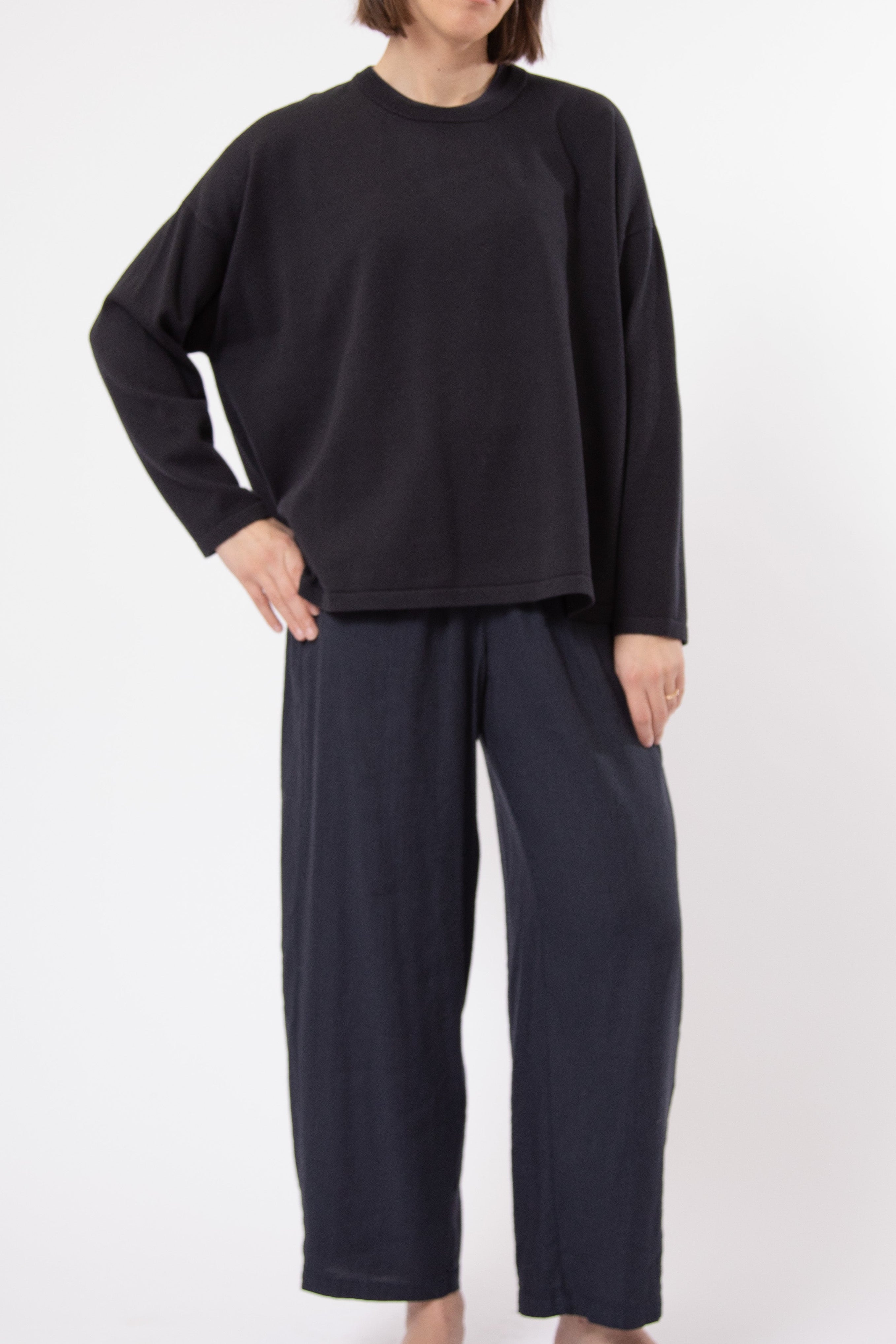 MARLOW OVERSIZED BOXY CREW IN 100% ITALIAN COTTON