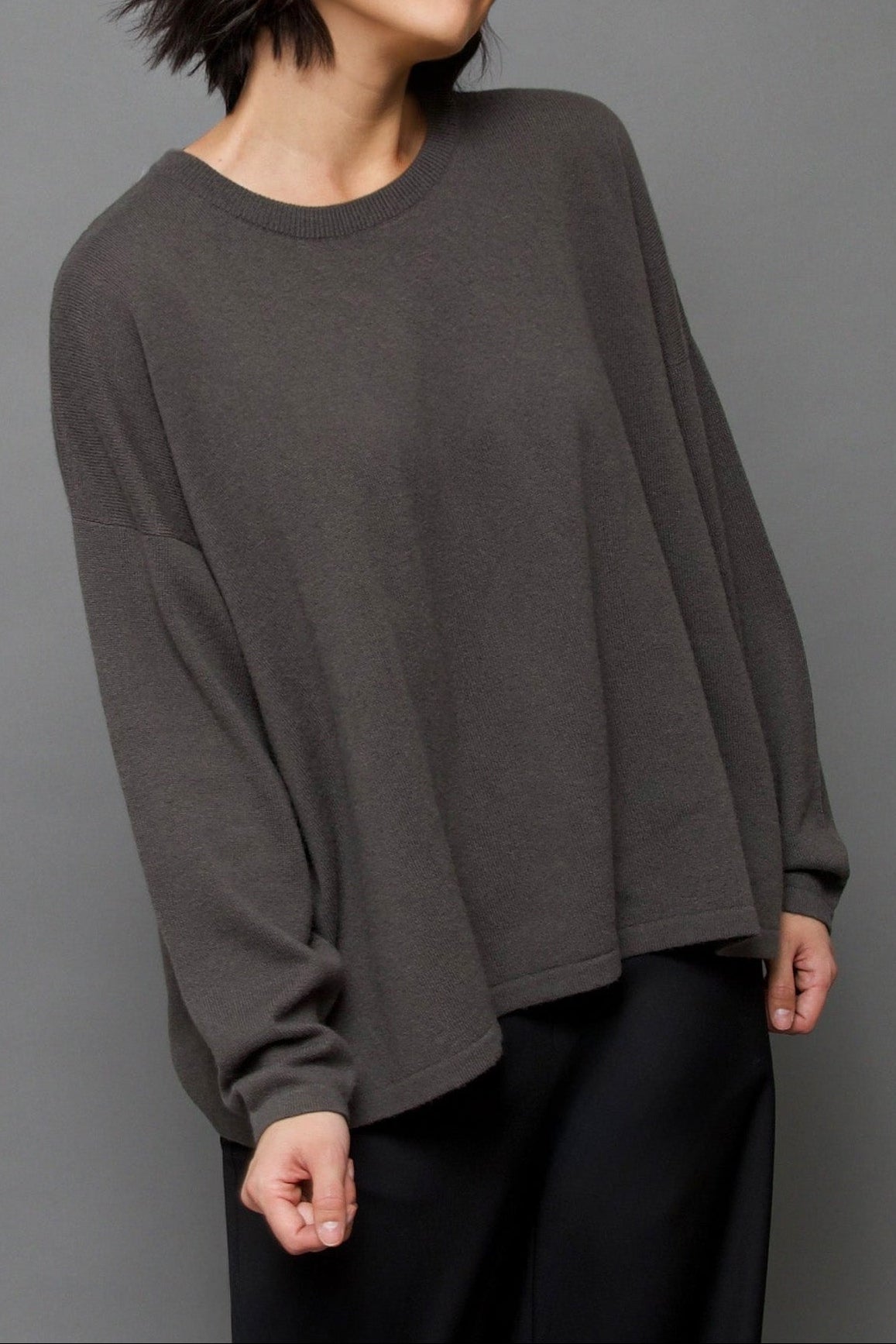 MARLOW OVERSIZED BOXY CREW IN CASHMERE BLEND