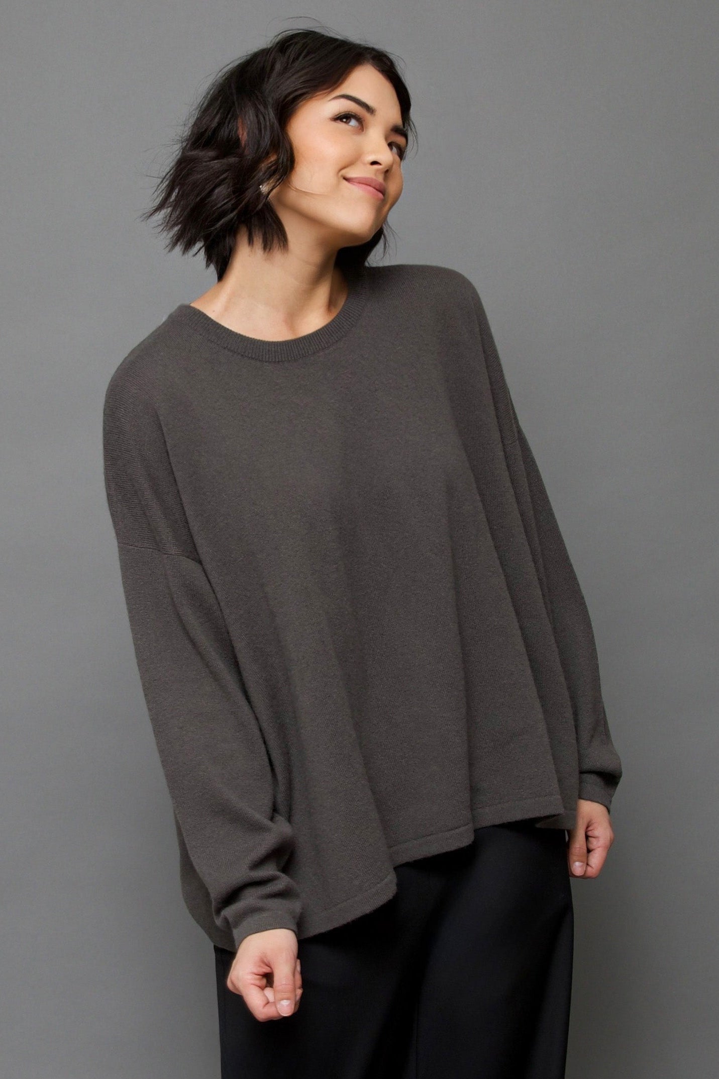 MARLOW OVERSIZED BOXY CREW IN CASHMERE BLEND