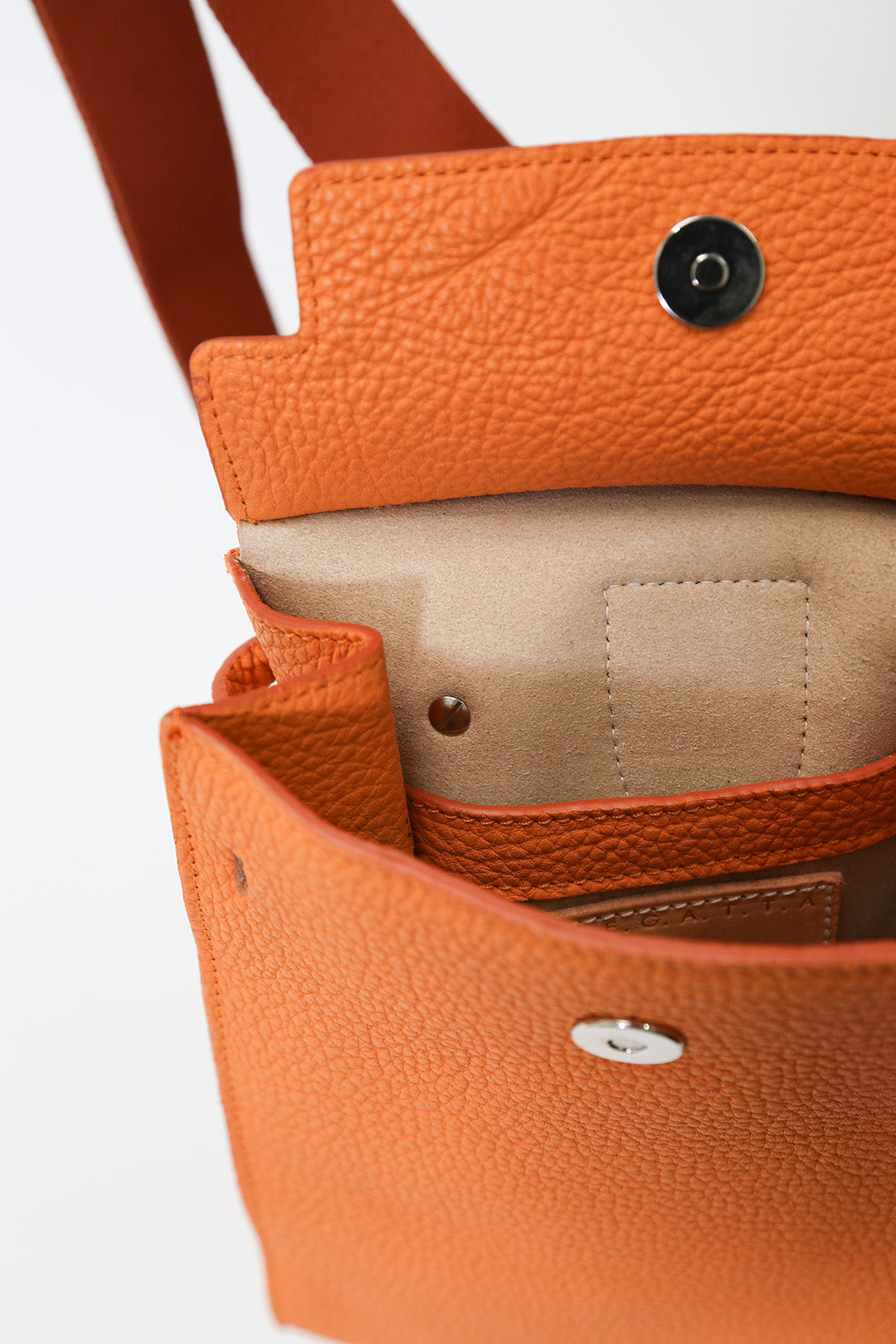 MONZA CROSSBODY IN FRENCH CALFSKIN ORANGE