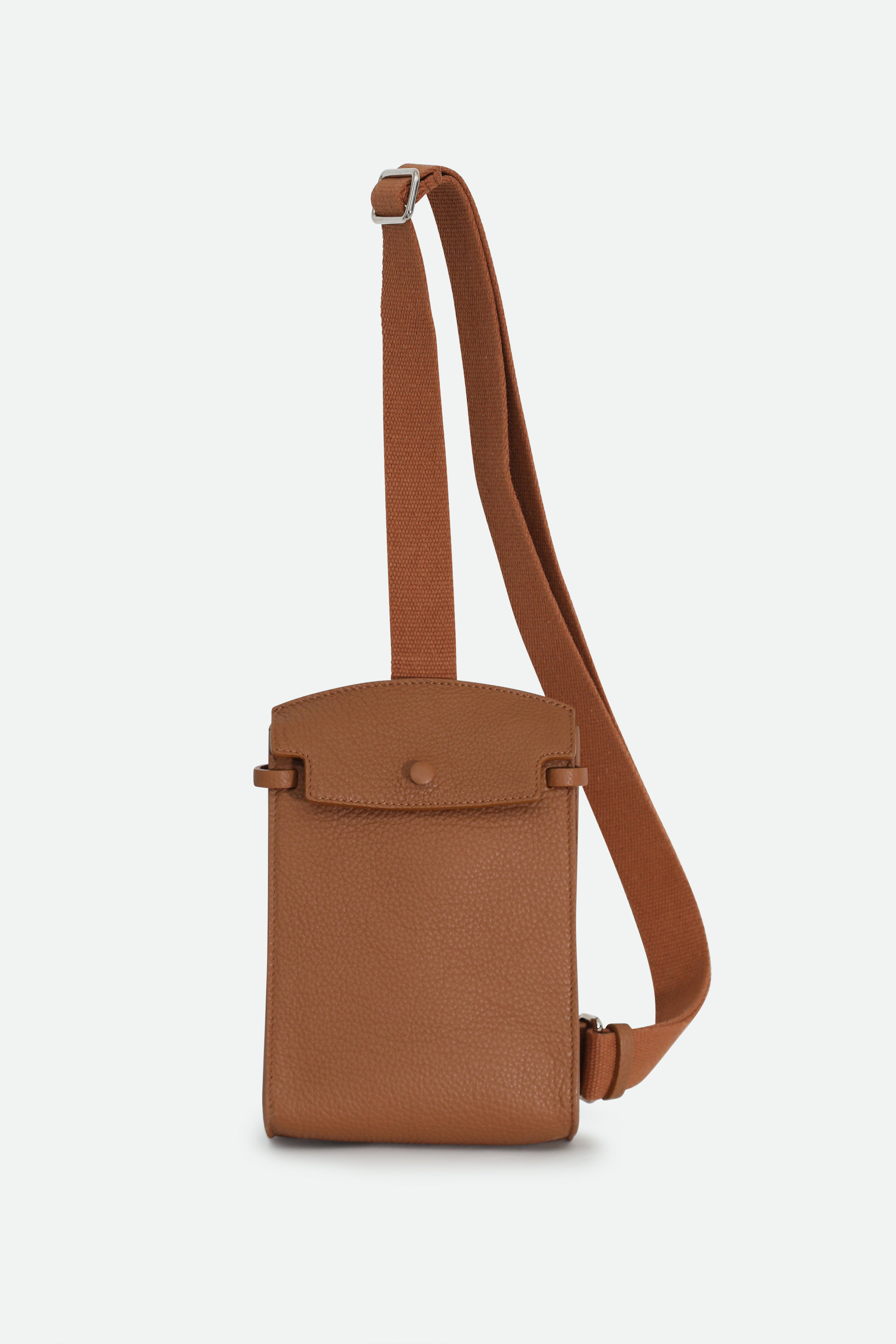 MONZA ITALIAN LEATHER CROSSBODY NATURAL/CUOIO