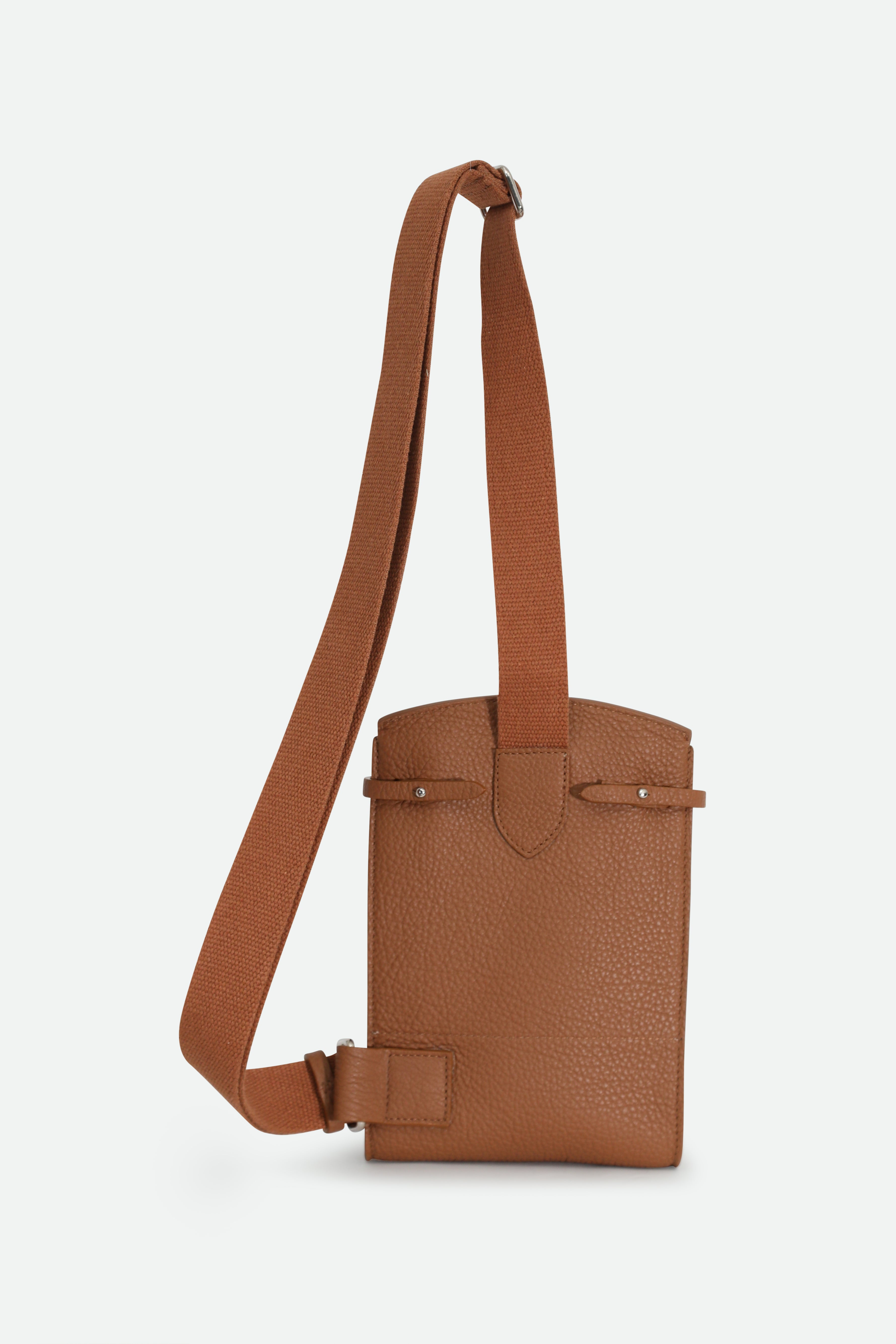 MONZA ITALIAN LEATHER CROSSBODY NATURAL/CUOIO