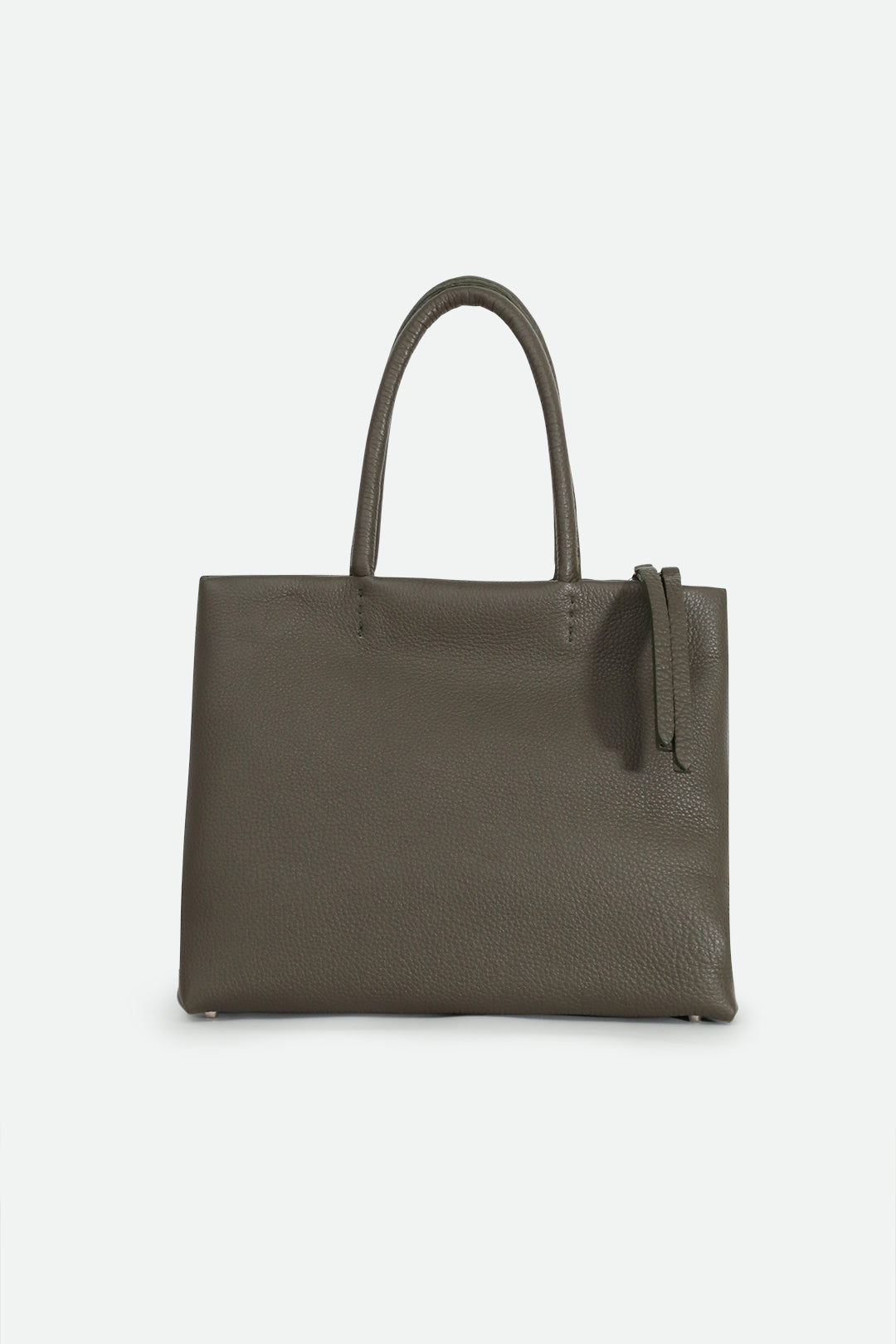 MARCEL HANDBAG IN ITALIAN LEATHER OLIVE