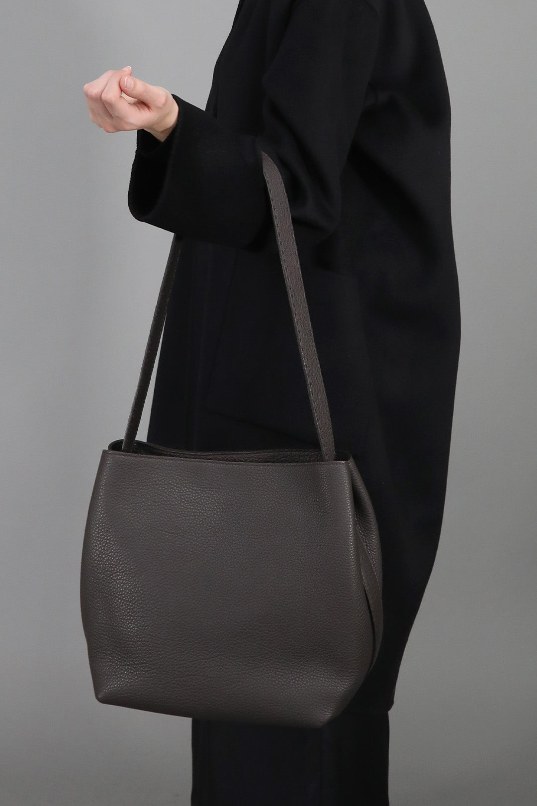 BEAU BAG IN ITALIAN CALFSKIN MOCHA DARK BROWN