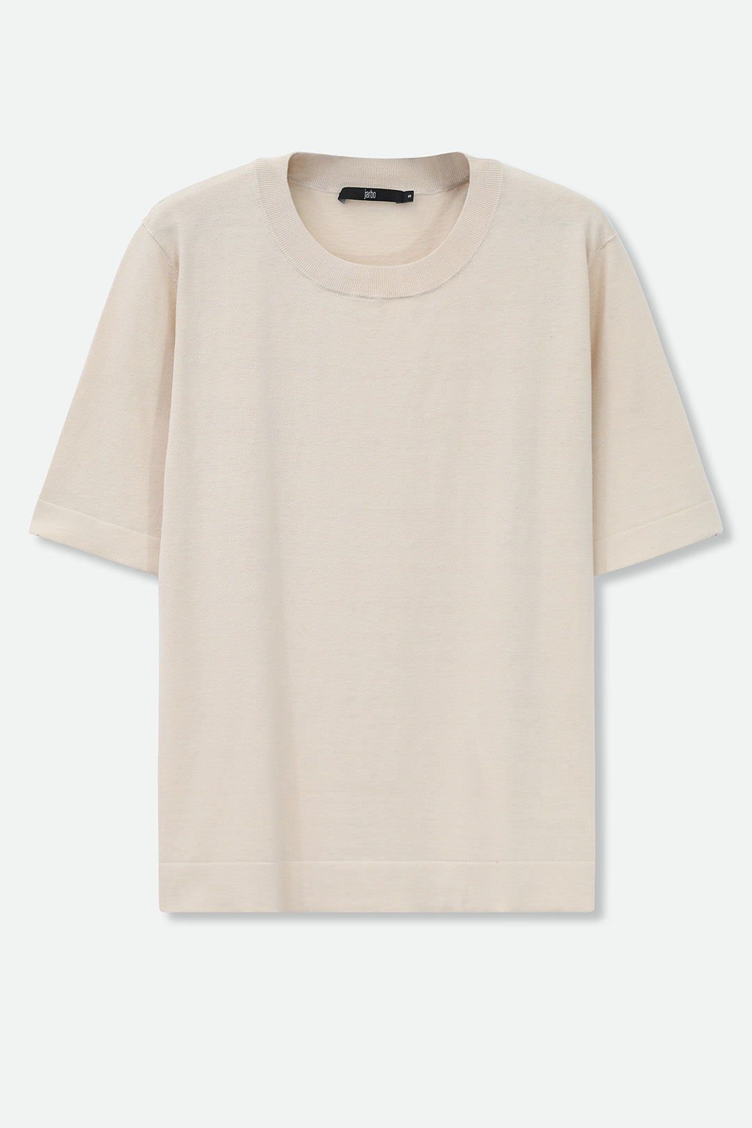 NICO TENNIS ELBOW SLEEVE CREW IN FINE GAUGE ITALIAN SILK COTTON