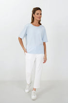 PASCAL BACK SEAMED PANT IN ITALIAN STRETCH COTTON