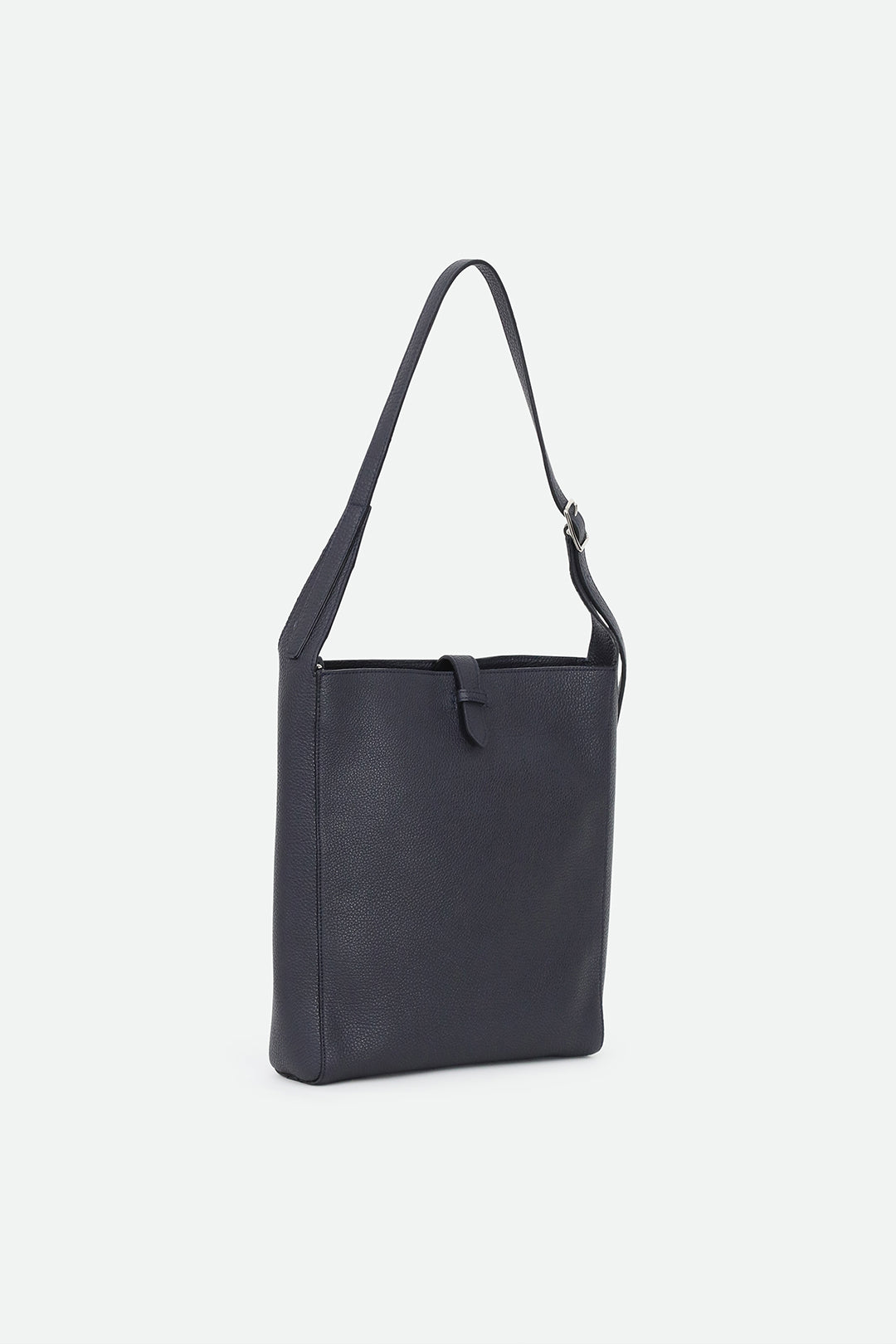 BRIO BUCKLE BAG IN ITALIAN CALFSKIN NAVY