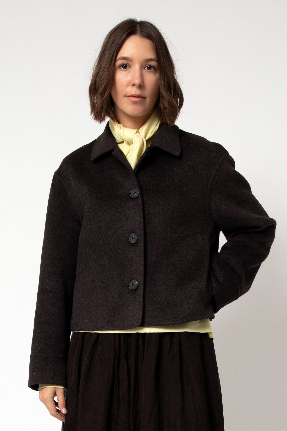 NICO LONG SLEEVE CREW & SCARF IN FINE MERINO