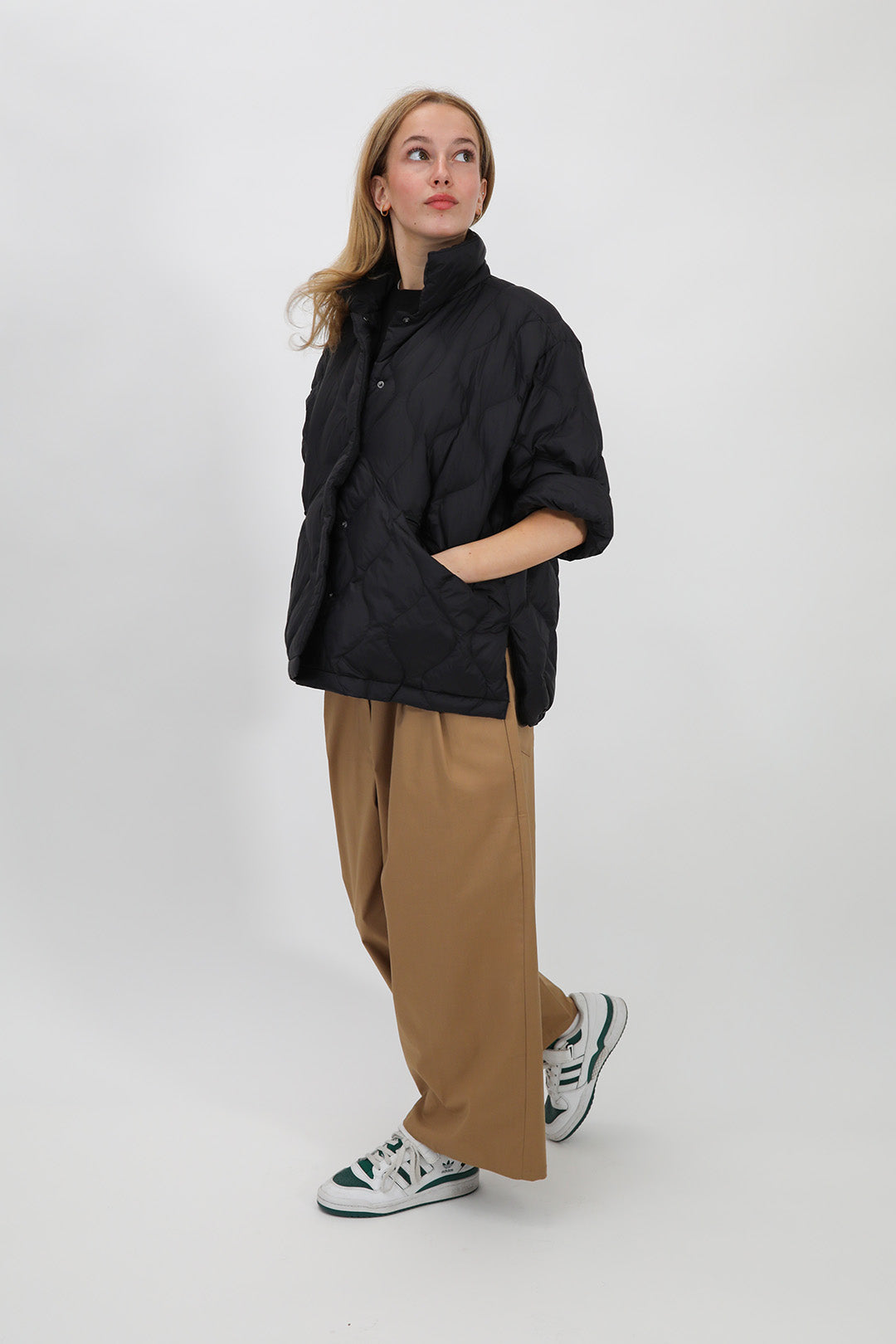 RIMINI CROP GOOSE DOWN JACKET