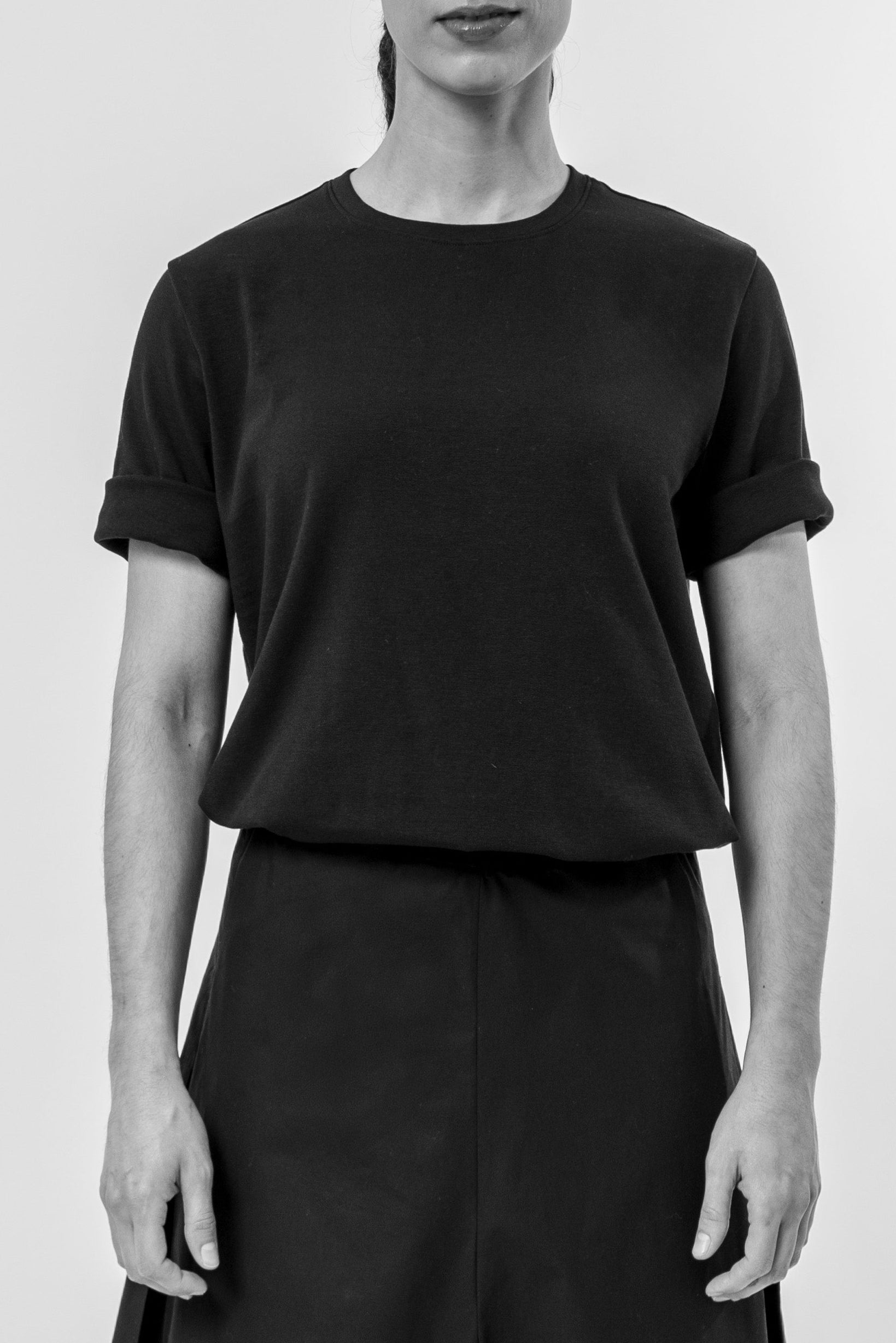 BOYFRIEND CREW T-SHIRT IN PIMA COTTON STRETCH