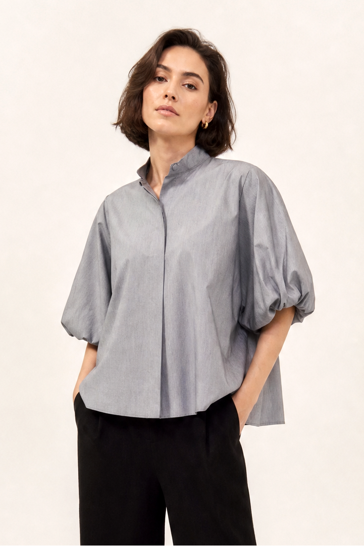 GIGI SHIRT IN ITALIAN STRETCH COTTON