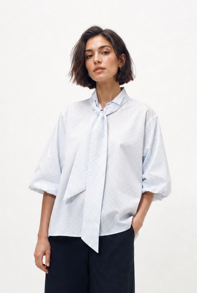GIGI SHIRT IN ITALIAN STRETCH COTTON