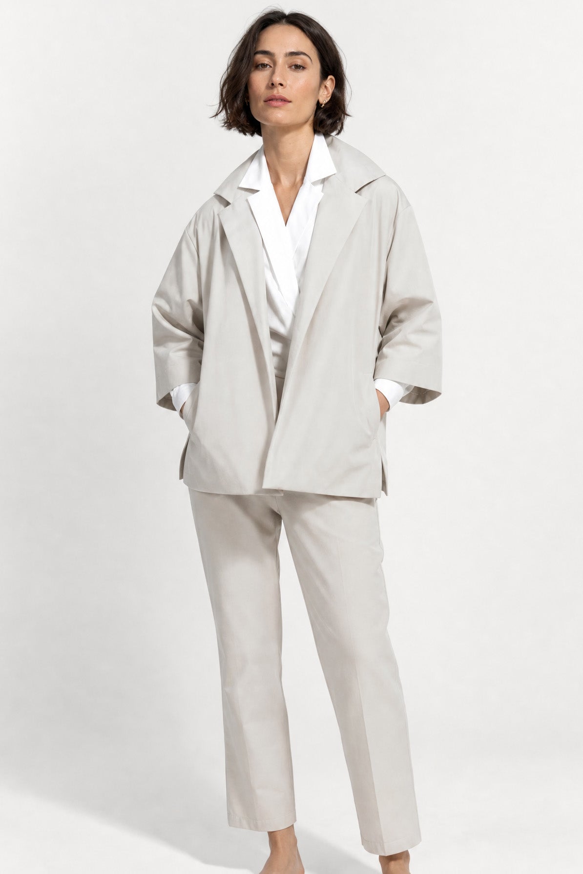 RIMINI JACKET IN ITALIAN STRETCH COTTON