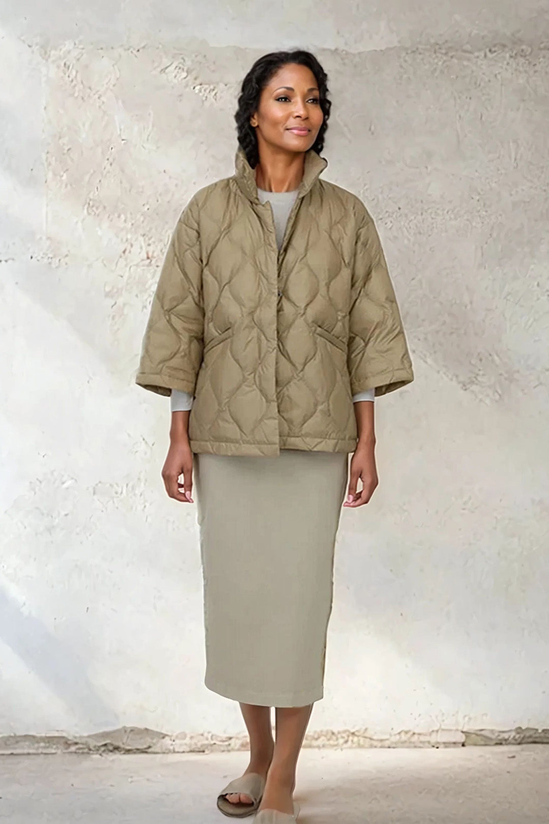 RIMINI CROP GOOSE DOWN JACKET