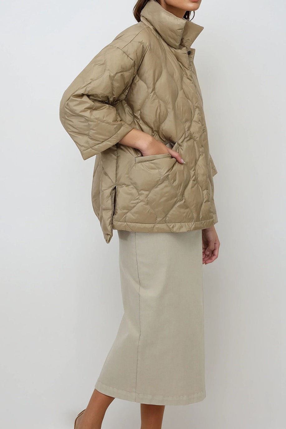 RIMINI CROP GOOSE DOWN JACKET