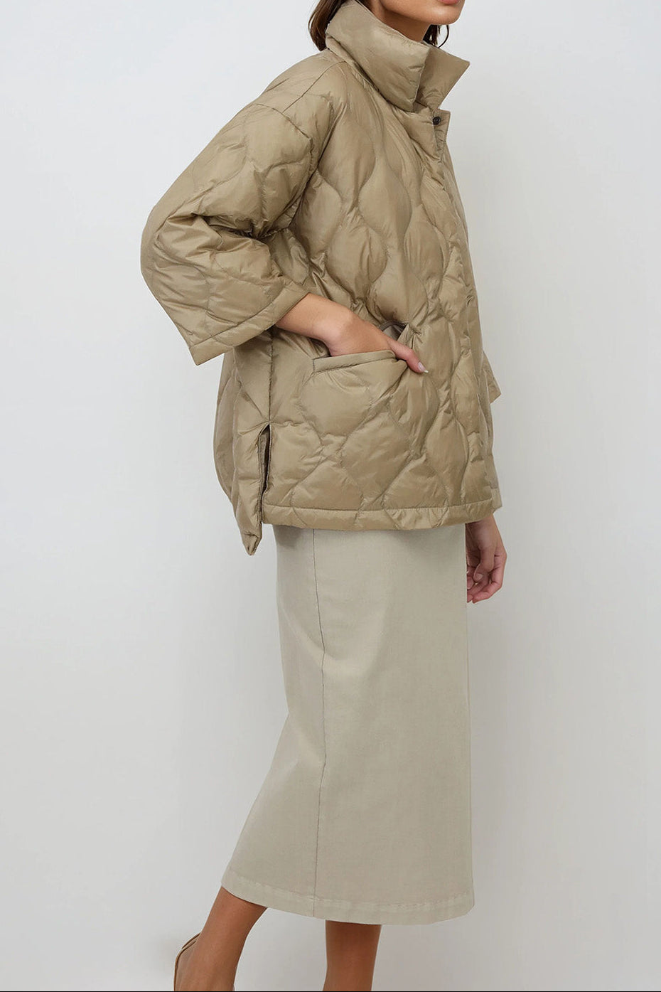 RIMINI CROP GOOSE DOWN JACKET