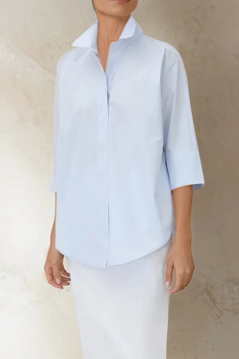 SAHANA DOLMAN SHIRT IN COTTON POPLIN