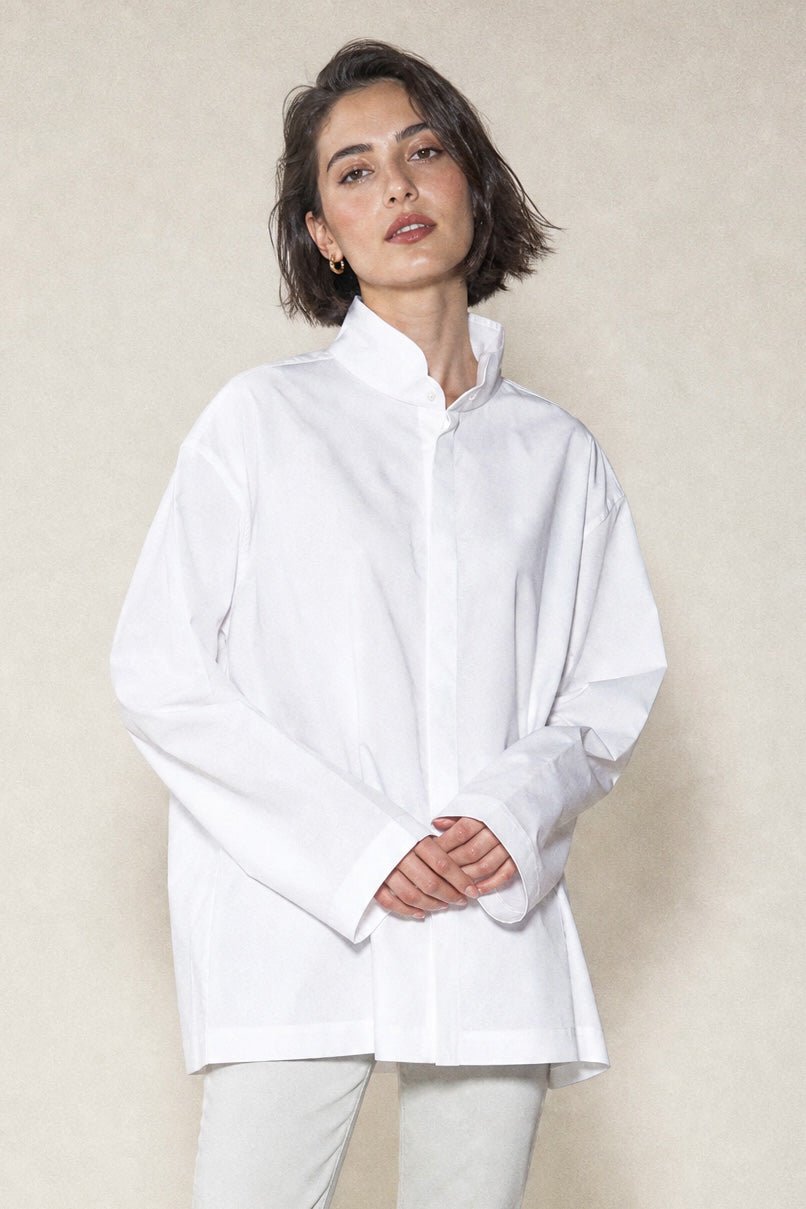 SAIGE OVERSIZE SHIRT IN ITALIAN COTTON POPLIN